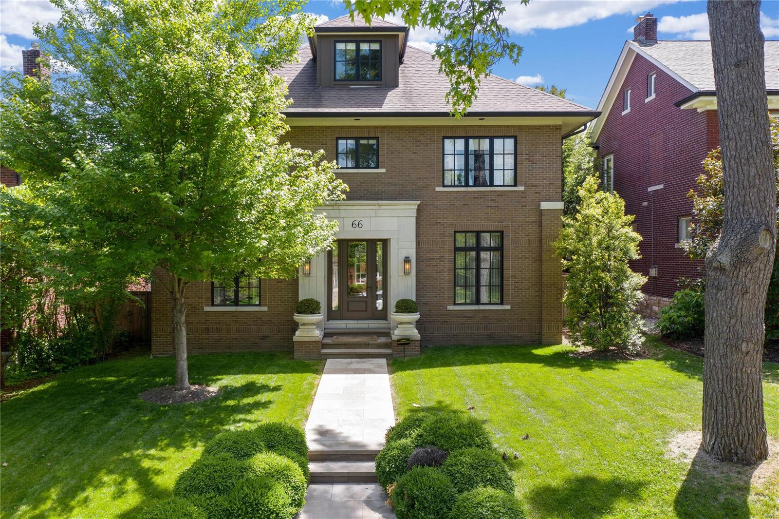 Gorgeous 11 year new home in one of Clayton's most sought after neighborhoods.  The modern floor plan and attention to detail make this home the perfect blend of bespoke details and spaces for today's informal and formal life styles.  Find hardwood flooring, soaring ceiling heights, whole home audio, open high end kitchen, breakfast and family rms, full wetbar for entertaining, 3rd floor guest suite and rough in for future ELEVATOR.  The luxury master suite offers a spa bath and plenty of closet space.  Another bedrm suite, 2 bedrms with jack and jill bath and laundry rm are found on the 2nd flr.  The low lev offers a huge rec area, private media 
and exercise rms and full bath.  The private backyard setting offers professional landscaping, stone patio with retractable awning and 3 car garage. Enjoy Forest Park, Clayton/private schools and the shops and restaurants of the DeMun neighborhood all within walking distance of this phenomenal offering.  A rare find in this area of Clayton.