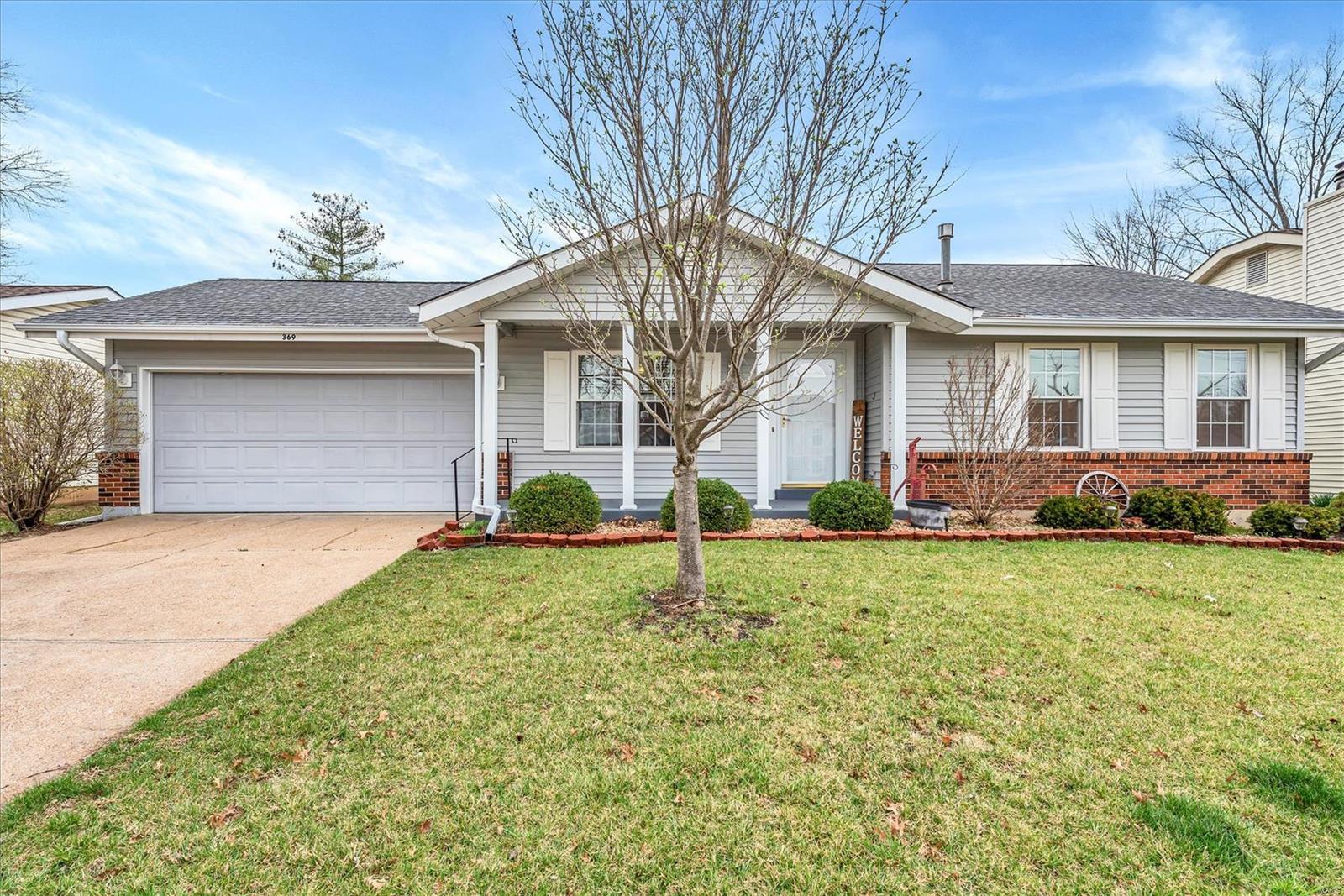 Great opportunity to own a 3 Bedroom, 2 Bathroom Ranch in Parkway School District! Fall in love with the comfortable floor plan. The  spacious kitchen opens to hearth room with wood burning fireplace. Atrium doors in hearth room lead to patio with NEW Retractable Awing.  Large back yard is level AND fully fenced---just waiting for your outdoor activities.  Master Bedroom has its own private bathroom and cedar lined walk-in closet.  Second bedroom has hook ups for washer and dryer, giving you the OPTION to have laundry on main floor OR in basement. Newer Furnace (2015), Air conditioner(2015) and Roof (2013). This home is conveniently located on a quiet street, yet has easy access to shopping, restaurants and parks!