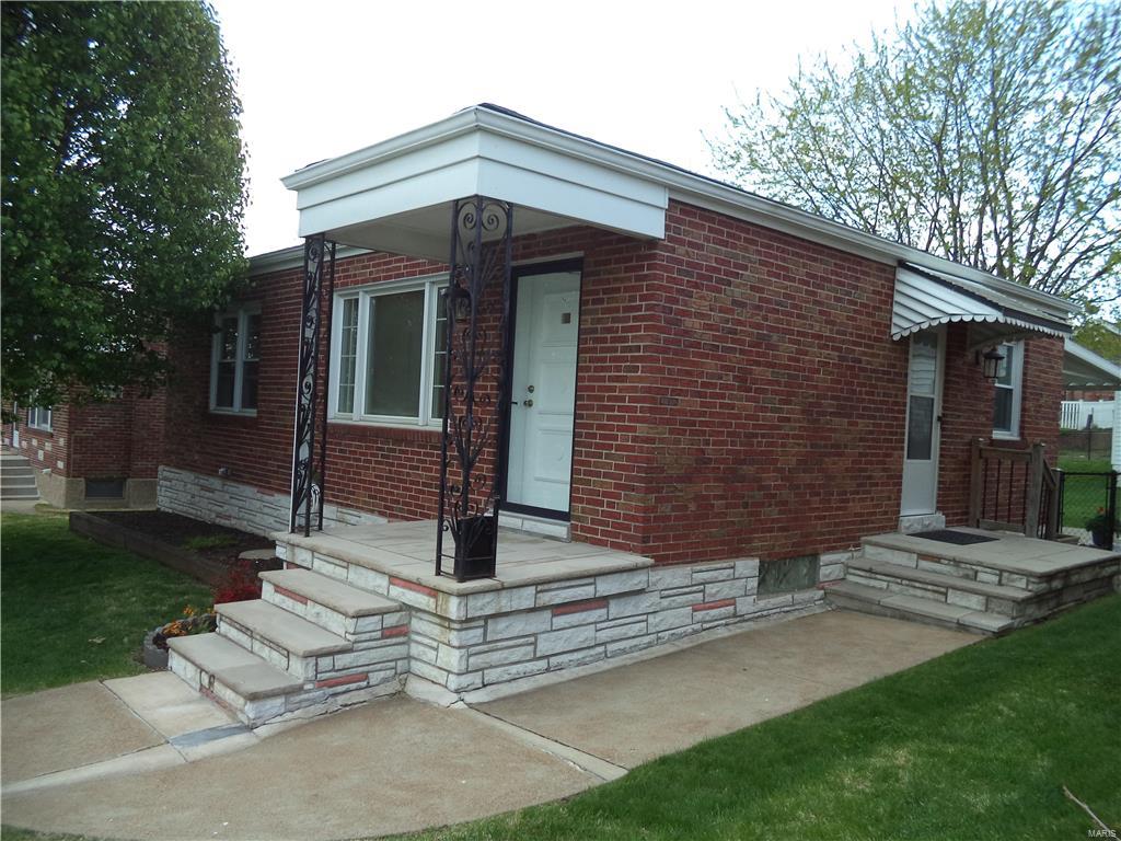 Beautiful full brick ranch with amazing stone work around the house and the covered front porch. Vinyl windows thru-out, your pickiest buyers will love this Meticulously cared for home. Starting with the welcoming landscaping. All rooms Freshly painted in neutral colors, New flooring thru-out, new baseboards and vents. shelving units installed in all closets. An upscale modern Kitchen Boasts New solid wood cabinets, Quartz solid surface counters! New floor tile in kitchen as well. Don't worry about your appliances
when you move in, the seller is leaving the New stainless refrigerator, dishwasher,Five burner gas range. Check out the chimney style range hood! Walk down new wood stairs and you see a very clean basement, ready for additions & walk in closet with lots of storage High efficiency Central Air with a new A coil & flue liner to keep you cool on summer nights! New electrical switches and outlets hardwired smoke alarms, covered patio,easy access to detached garage& Home Warranty!