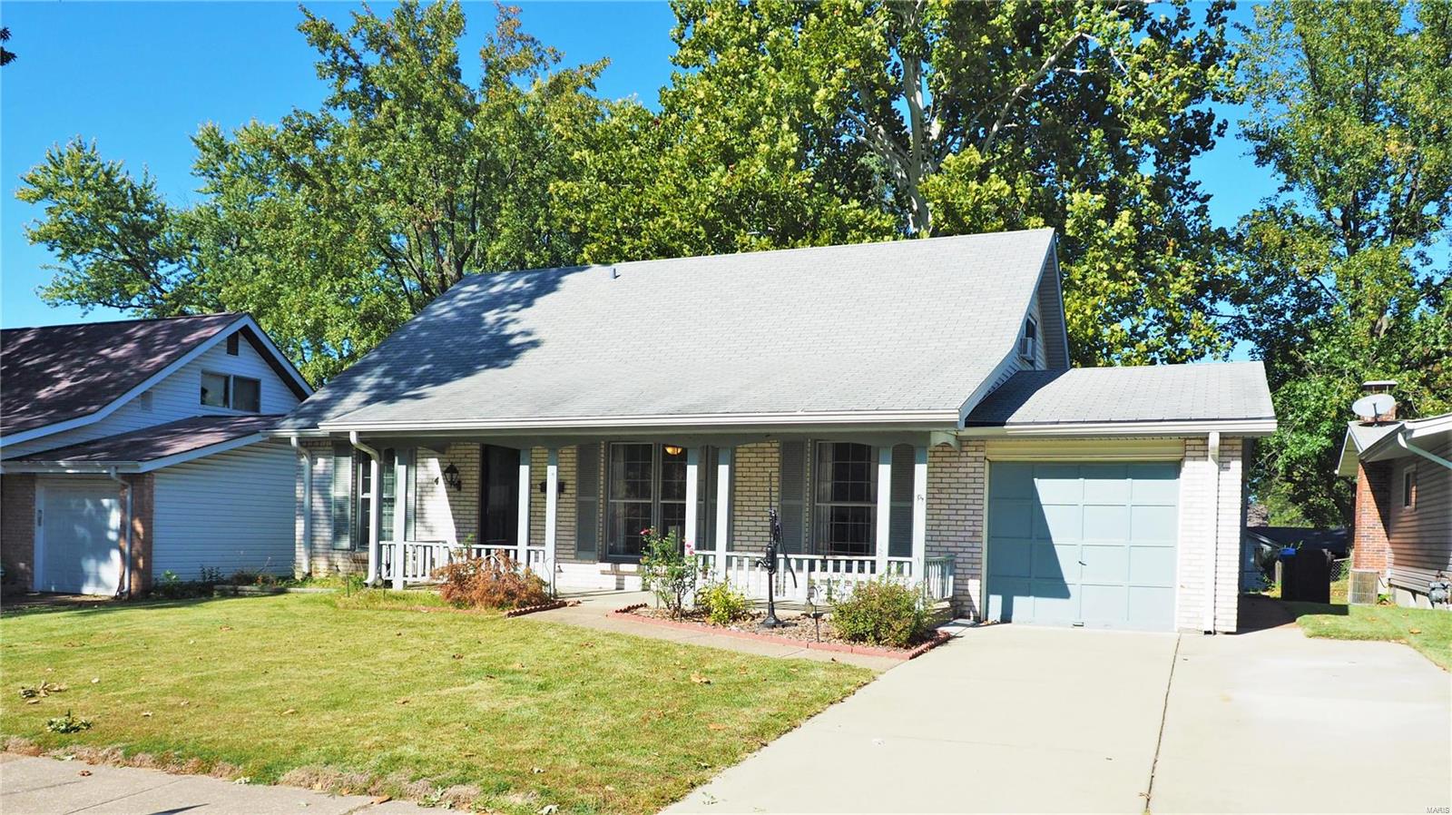 Charming 4-bedroom, 2-full bath, 1-1/2 story home, 1-car oversized attached garage is ready for new owners. The main floor master suite with attached full-bath has lots of closet space. The 2nd bedroom on the main floor can also be used for an office. The main floor has a large living room, large family room and separate dining room.  The kitchen has newer 42" cabinets and eat-in breakfast room. New gas range, new disherwasher & disposal, fridge w/new ice-maker all stay. Furnace, A/C w/bluetooth thermostat, humidifier & new water heater all replaced in last few years. Some wood flooring under carpeting, 2nd floor has two additional large bedrooms, full-bath and tons of storage. The lower level is partially finished with large storage room and another office area. Roof, siding and gutters replaced since ownership. Home being sold as-is but does have seller's disclosure attached with no known defects.