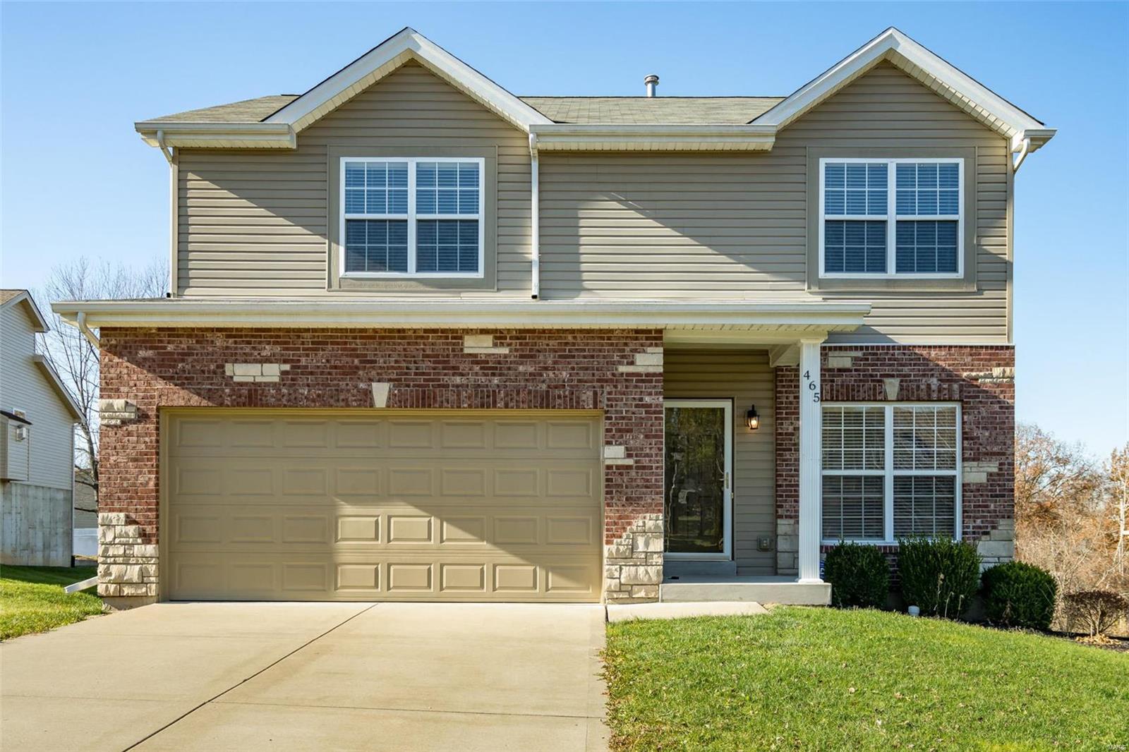 You won't want to miss this 9 years young home 2-story, 4 bedroom and 2.5 bathroom home! Walk right into the freshly paint and brand new Luxury Vinly Plank flooring first floor. Spacious open concept kitchen flows into the dining and living rooms. Kitchen boasts white cabinetry and huge pantry right next to the garage. First floor is complete with a half bathroom. Upstairs is the Primary Bedroom with a beautiful coffered ceiling, large closet and en-suite bathroom with separate tub, shower and dual vanities. Bedrooms 2,3 & 4 all have large closets and ceiling fans. Downstairs is an oversized Lower Level, waiting for your finishing touches. You'll love the park-like wooded backyard which offers plenty of space for playing and/or relaxing! Professionally constructed deck has the possibility of many serene days and nights under the stars. Great location, close to shopping, highways, award-winning Francis Howell schools. Additional Rooms: Mud Room
