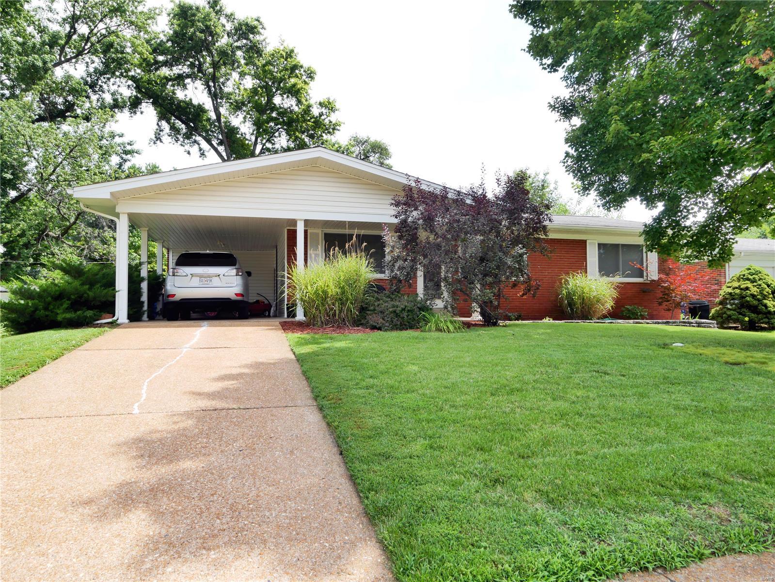 Sharp 3BR Brick Ranch with 3 FULL Baths & Large Finished Bsmt with Upd Vinyl Flooring. Experience a spacious open feeling at the Front Door due to Open Stairwell to Lower Level. There's a Living & Family Rm at the home’s entrance, that leads to the Breakfast/Dining Rm and Kitchen w/Gas Cooktop, Built-in Microwave, Trash Compactor & the Refrigerator stays. Washer & Dryer also stay! Attractive Laminate Flooring in the Bedrms & LivRm area. Parquet Wood Flooring in the Kitchen/Dining area. Mstr BR has a Full Bath as well as a Full Bath in the Lower Level. All Baths have updated Vinyl Flooring. Large 20x20 Patio in Fenced Yard. 1 Car Carport. Thermal Windows. Enclosed Soffits. Recently Updated Furnace. The Main Plumbing Stack has been replaced with PVC pipe as well has an Updated Breaker Box. 6 Panel Doors. Whole House Attic Fan. Beautiful neighborhood. Sidewalk in front of home. Enjoy use of the Florissant Recreation Center. One Year Home Protection Plan through American Home Shield.