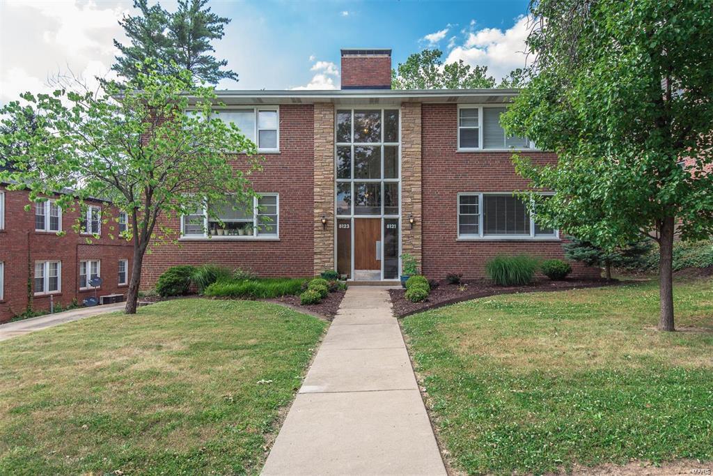 Spacious 2 bedroom, 1.5 bath Clayton apartment! This open floorplan apartment has been renovated and has hardwood floors and newer windows. The kitchen has been updated with granite counters. Lots of closet space for you! There is laundry and storage in the secure basement, plus 1 garage space with an opener. Such a convenient location close to 64/40 & 170, lots of shopping and dining and within walking distance to the St. Louis Galleria! Clayton school district. Longer leases are welcome!