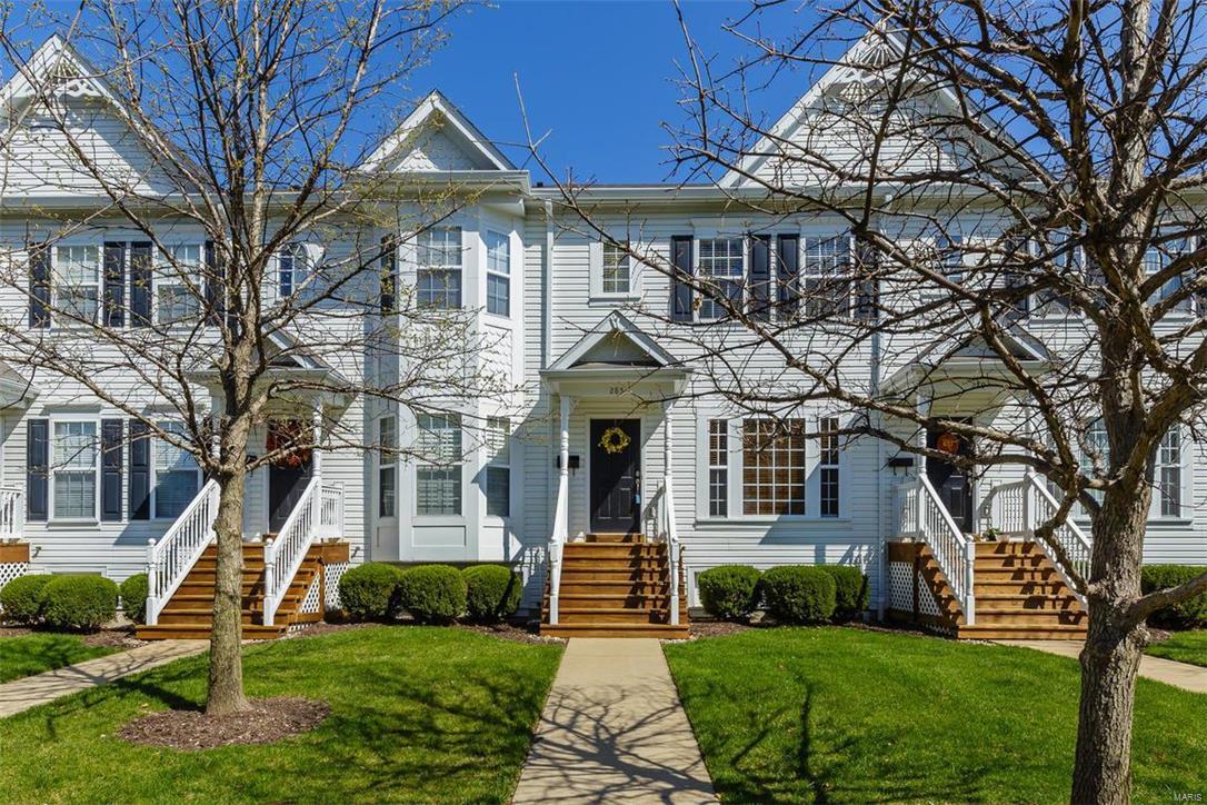 Newer luxury Kirkwood condo in prime location close to restaurants and shopping. You will be amazed with the spacious floor plan featuring 9' ceilings and fabulous condition that makes this condo look barely lived in. The large living room has gas fireplace giving a warm feeling on those cold winter days. Kitchen has 42inch cabinets and center island plan.   Master Bedroom with Vaults and Luxury Master Bath.  Spacious second bedroom also with Vaults and Full Bath.  Convenient 2nd Floor Laundry.  Both bedrooms have large walk-in closets. Finished lower level with half bath.  Pull into a 2-car garage and avoid Spring rains. Location: Ground Level, Interior Unit, Suburban