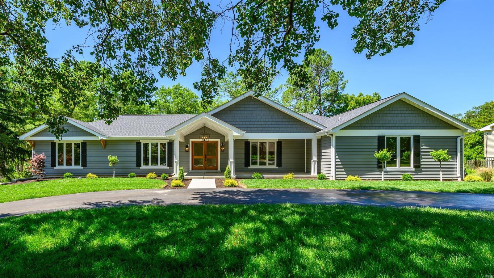 This beautifully reimagined raised ranch boasts white oak floors, cathedral ceilings, a chef’s kitchen, 5 bedrooms (including 2 primary suites), 6 bathrooms, a 3-car rear entry garage with a circular driveway, and an inground pool on just over 0.75 acres. Nestled in Mason Valley Estates, it’s just a block from Queeny Park and sits among other million-dollar plus homes.
Everything's updated: dual zone heating and cooling, new doors and windows, a new roof and siding, new pool equipment, new fencing, appliances, and fixtures.