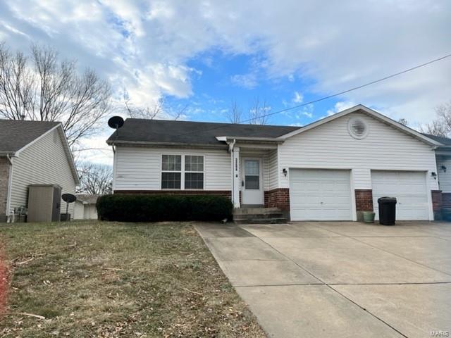 **Inside Photos Coming Soon** Convenient Location 1/2 DUPLEX with NO Fees. Easy Access to Page Extension. A Bucket Of Paint and some fresh Flooring Will make this Home Glisten! This Home has some great Features and does NOT need total rehab! 
There are 3 Nice Size Bedrooms, The Master Suite features a Walk In Closet & Full Bath, A Vaulted 20X15 Great Room, Eat In Kitchen with Spacious Breakfast Rm, Newer Dishwasher, Breakfast Bar, Ice Maker Hookup & Pantry. Would make a Great Investment Property or a Great Home for someone who doesn't mind some DIY Projects! FULL Basement with plenty of Room for storage. This Home is part of an Estate therefor seller will not make any repairs, or provide any Inspections! Use "Special Sales Contract"...Covered Patio, One car Garage. Selling Home in its present AS IS condition! Come make the Discovery! Due to weather, movers & cleaning agent unable to get interior photos before home goes live.