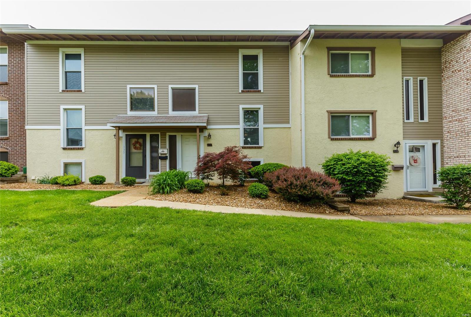 TIRED OF PAYING RENT? You can own this updated 2 bedroom, 1.5 bath, Townhome in Rockwood schools (Ellisville Elementary, Crestview Middle, Marquette Senior) for the price of rent. Updated Kitchen with Newer Stainless Steel Appliances, Updated Laminate flooring. Newer Bath fixtures. Newer carpeting. Fresh paint. Great location next to Bluebird Park with all their amenities including Aquatic center, Walking Paths and Trails, Dog Park, Several Picnic areas and Tennis Courts. Your condo fees include a club house, water, trash, snow removal, and lawn care. There is a finished lower level with a walk out to a small courtyard with privacy fencing with room for a table and grill to enjoy those summer evenings. Extremely clean and Move In ready. Close to Restaurants, Shopping, and Grocery stores. Laundry and storage area in the lower level is nice sized and as a bonus washer and dryer stay. This is a MUST SEE! Location: Suburban