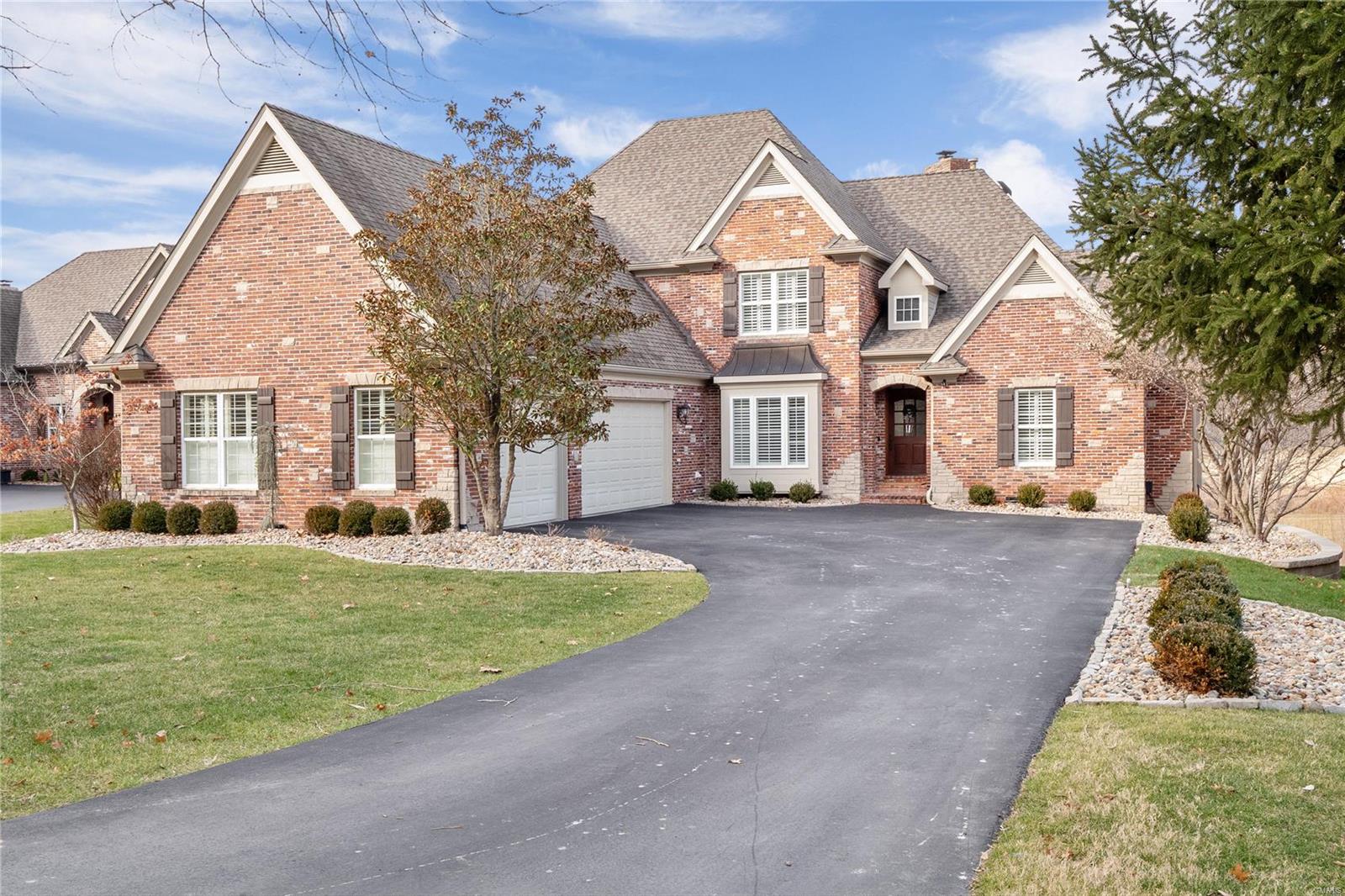 You won't want to miss this absolutely gorgeous 1.5 story home that overlooks St. Alban's Lewis & Clark’s 13th hole.  Masterfully built & numerous custom amenities throughout, this home would be perfect for any family! The fabulous kitchen features Thermador appliances, Sub-zero refrigerator, Miele built in coffee machine & a breakfast room with amazing views of the course. The main level has a spacious primary suite with a custom walk in closet & sitting room with fireplace.  Additionally, a second main level bedroom with en-suite bathroom provides a perfect guest/in-law space. The upper floor offers two en suite bedrooms, & a nice loft area. The lower level is the perfect space for entertaining guests with a bedroom (currently used as an office), fitness room, beautiful temperature controlled wine cellar, custom bar area & family room that walks out to the large, flat backyard. This is the perfect home for living your best life with one of the best golf course views in St. Albans. Additional Rooms: Wine Cellar