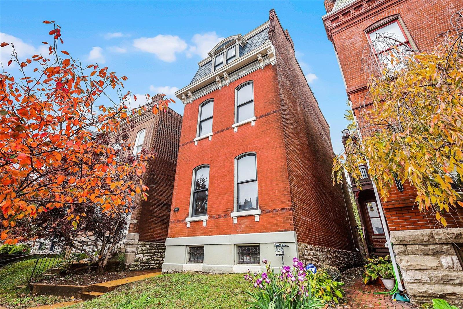 Opulent, chic, refined metropolitan perspective.  We could use all kinds of adjectives to describe this stunningly beautiful 4 bed/3 bath three-story Benton Park manse, situated steps away from Cherokee, Sump Coffee, and an endless list of restaurants, shops, and attractions.  New granite counters and new stainless-steel appliances await you in the airy and open kitchen. New bathrooms everywhere, freshly refinished flooring, freshly painted, historical millwork, new HVAC system, 2nd floor laundry, new windows to be installed on the 3rd floor, and completely gut rehabbed in 2003. The backyard is gigantic and private, perfect for that four-legged friend or wine nights with the crew. No where else can you get this much home for this price...especially not in this location! So come by and take a look...but be prepared to want to stay!