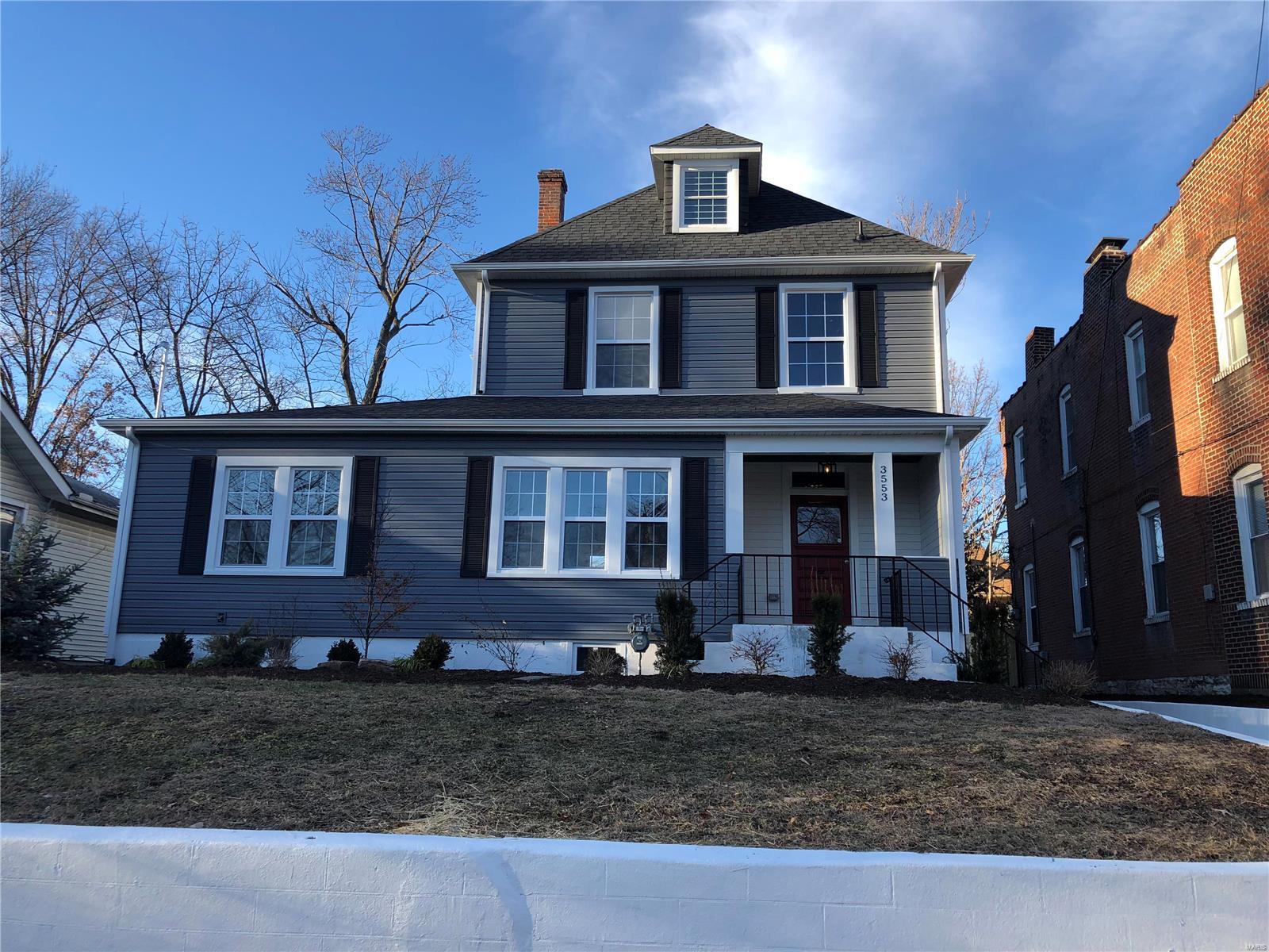 MAPLEWOOD - UNIQUE, SPECIAL, FULLY RENOVATED ONE OF A KIND FIND!!  This massive, 3-story house has been completely renovated!  The brand new shiplap encased front porch greets you with the original, 115 year old front door.  Upon entering, you’ll be stunned by the beautiful, renovated original staircase. Completing the first floor is the master bedroom and en suite.  WORDS CAN’T DESCRIBE IT!!  His and Hers vanities, free standing tub, huge open shower and large walk in closet! Moving up to the 2nd floor boasts 3 large bedrooms and another gorgeous bathroom!  As if this was not amazing enough, the 3rd floor renovation can be used as another bedroom, media room or office!  The new, large concrete driveway leads to a detached, 2 car garage.  REHABBED IS AN UNDERSTATEMENT FOR THIS HOME!  Additionally, the roof, siding, gutters, windows, electrical, zoned HVAC, plumbing, flooring - and anything else you could possibly think of - has been done!! DO NOT WAIT TO SEE THIS ONE!