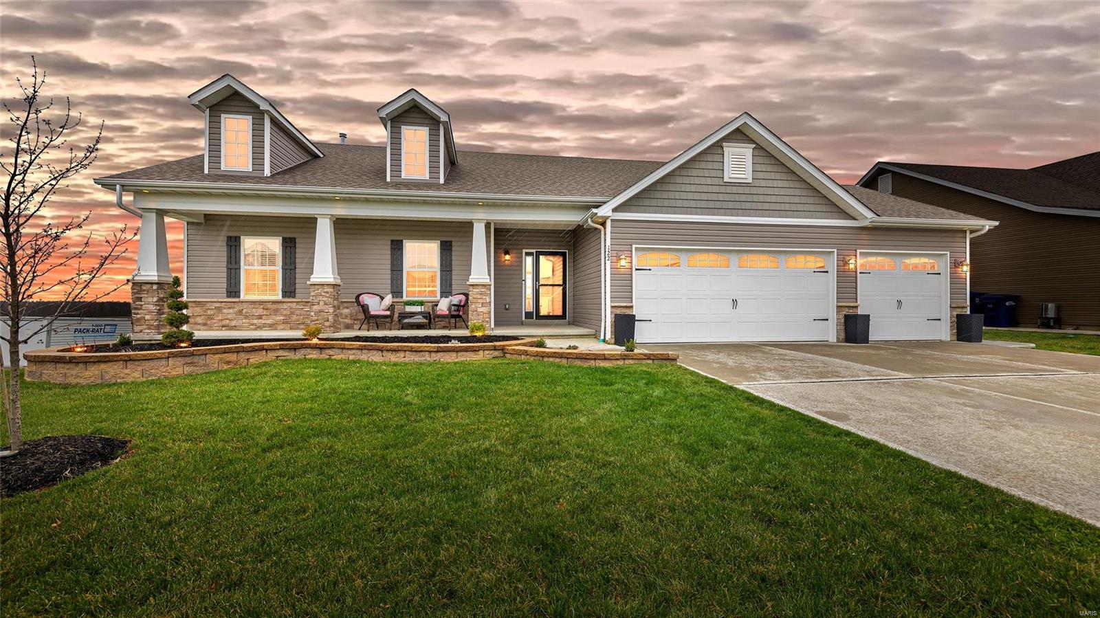 Why build when you have the opportunity to purchase this beautiful 4 year home loaded with upgrades. Located in the pristine neighborhood of Austin Oaks this 3 bed 3 full bath home boast over 2700 total sq ft with a finished basement. Gorgeous curb appeal with decorative Stone in the front this home offers a 3 car garage with 4 ft extension for extra storage or a workshop. Open floorplan flows from living room into dining area into kitchen with 11 ft. ceilings throughout the main living area. Kitchen has a plethora of counter space with upgraded quartz, custom cabinets and a large island. Master bedroom suite features vaulted ceilings with double sink and separate tub and shower. Partially finished basement features large rec room, bonus room w/ closet and walks out to a covered area with a stamped concrete pad. Private backyard offers oversized new composite deck that looks out to amazing view with no neighbors behind you. You don't have to wait to build to get a gorgeous new home. Additional Rooms: Mud Room