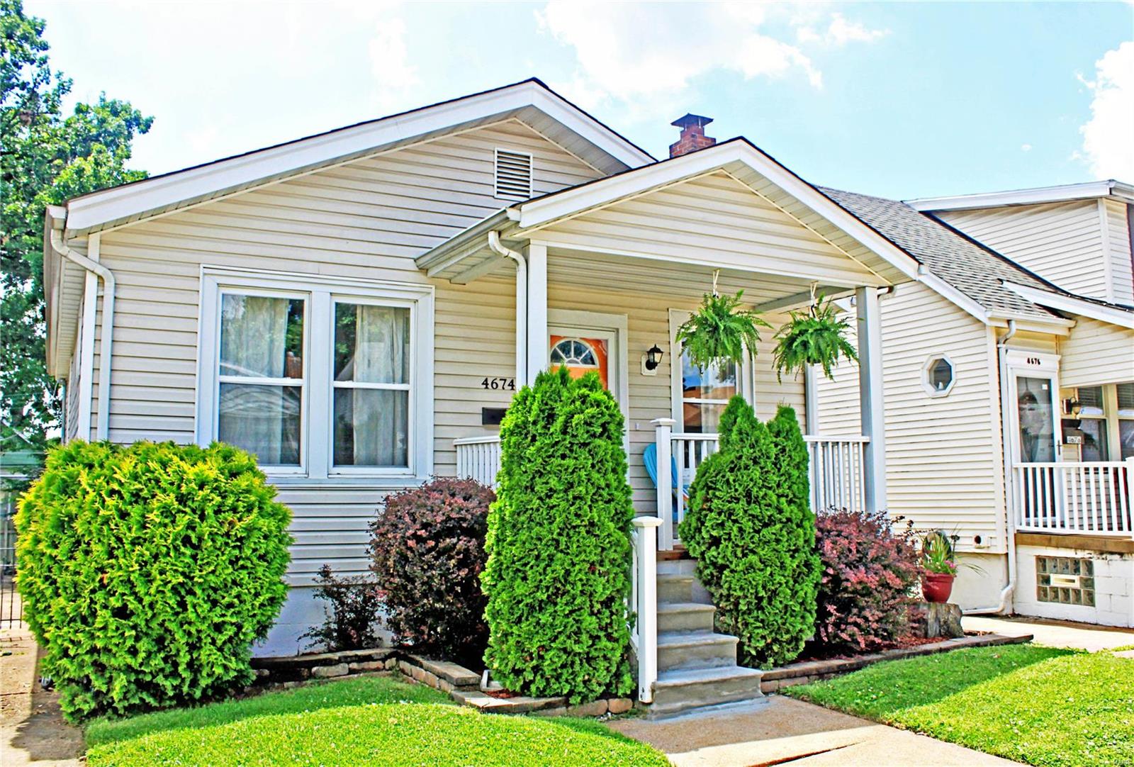 WHAT AN INCREDIBLE DEAL! Welcome to the most adorable home perfectly paired with modern updates & original charm! Beautiful landscaping surrounds your covered front porch & yard. The openness of the living room & separate dining room draw you in with wonderful built-ins & stained glass windows. The main floor bath has beautiful modern touches. Both bedrooms are big enough to call a master – so it’s your choice! The 1st bedroom is large & inviting with its wood floors as is the 2nd bedroom that also has lots of natural lighting. The kitchen boasts lots of storage with its pantry & cabinets as well as extra space that you could easily add a table or island! The gated backyard offers a patio area as well as plenty of room in the yard! The long driveway allows for ample off-street parking. The unfinished basement is full and a walkout. Loads of updates throughout! Selling AS-IS at this price. City Inspection is complete. A Landlords DREAM for investors looking to add to their portfolio!