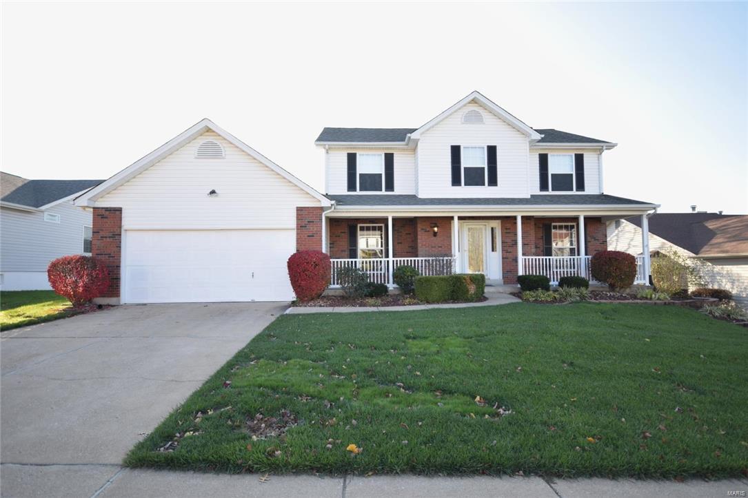 New year, new address!  Welcome home to your spacious 2-story located in a great St. Charles location, just minutes from Hwy 70 or 364 Page Extension, this home has everything you’ve been looking for.  Over 2800 sq ft of total living space, there is plenty of room for everyone.  4 bedrooms, 2 ½ baths, mostly finished basement, fenced back yard, and lots of upgrades.  You’ll love the updated kitchen with stainless steel appliances, the family room with cozy gas fire place, and formal dining room, for large get-togethers.  There are custom 2” blinds and updated lighting throughout, and the HVAC and water heater are new within the last few years.  The basement has lots of room for entertaining and even has a wet bar.  The fully fenced back yard is great for letting the pets run, and the irrigation system will keep your yard green all season!  Wait until you see the HUGE 30’x15’ deck!  Great neighborhood that backs to Wappelhorst Park, see this home today!