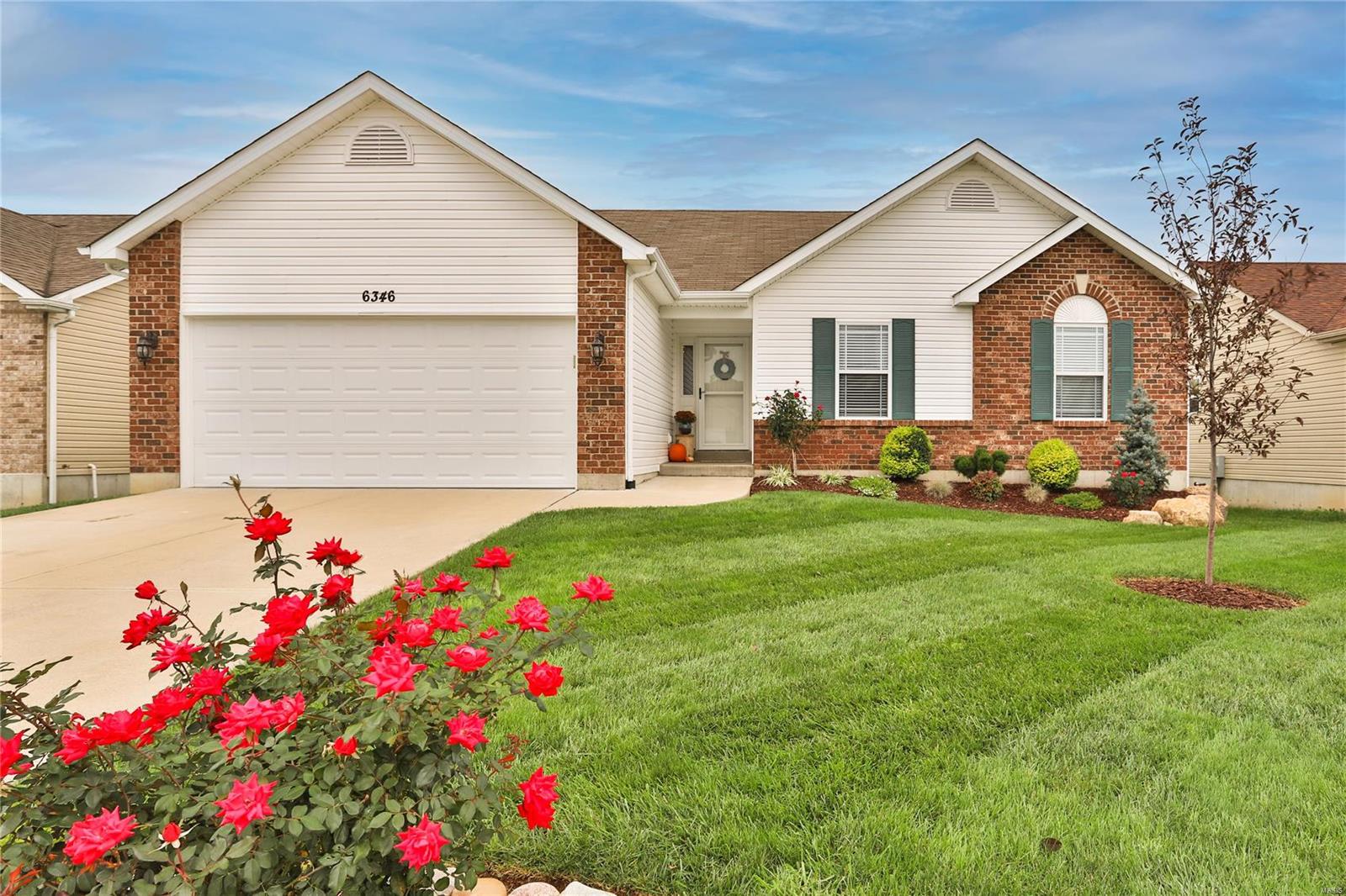Beautiful ranch home in the Twin Pines subdivision - this home is only 6 years old! Step into the open floor plan featuring vaulted ceilings and a gorgeous wood burning fireplace. The kitchen has warm maple cabinets with decorative crown molding on top, stainless steel appliances and opens to the dining area. From there, you access the deck with a lovely pergola -- great layout for entertaining. Main floor laundry room is off the kitchen and leads to the two-car garage. The oversized master bedroom suite features a bay window, walk-in closet, and master bath with separate tub/shower. Two additional bedrooms and another full bath complete the main level. The large unfinished basement has an egress window and is ready for your finishing touches. The landscaping offers great curb appeal and there is a spacious backyard.