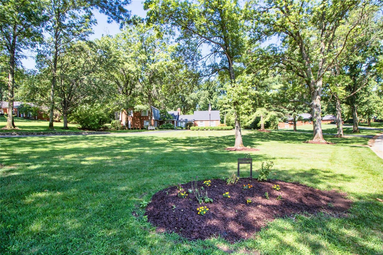 Welcome to this truly special home with a park like setting on 1.3 acre lot in the distinguished Bellerive Country Club Grounds – Town & Country. Incredible setting with pool, hot tub, expansive yard and professional landscaping. Upon entry, you're greeted with updates throughout, fantastic main floor office with built-ins and view of pool, 4 seasons room, great room with hardwood floors, vaulted ceiling, gas fireplace and updated wet bar. The gorgeous custom kitchen was designed to entertain - 42" cabinets, GE Monogram appliances, built-in refrigerator, gas cooktop with custom hood, two ovens, warming drawer & center island with seating.  Luxury master suite with updated bath including soaking tub, new tile shower surround with frameless glass door and his/hers walk-in closets with custom built-ins. Finished lower level boasts a media area and dry bar. Convenient location close to Hwy 40/270 with all the amenities Town and Country has to offer. Additional Rooms: Sun Room
