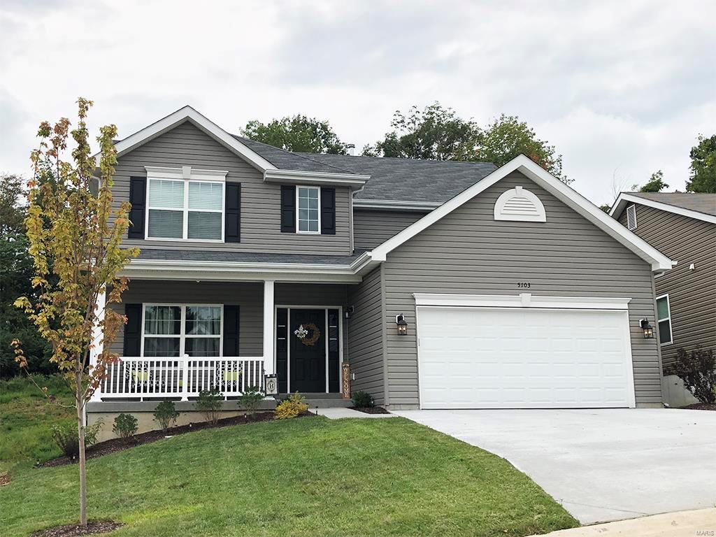 This Royal II Two Story 4 bed 2.5 bath home will be move in ready late spring 2020. Walkout Homesite! Perfect for entertaining, the kitchen features island with breakfast bar, open to the breakfast and family rooms. Level 3 Sarsaparilla 42” tall cabinets, and stainless steel GE appliances in kitchen. Powder room and laundry on main level. Upstairs is the master suite featuring a walk-in closet, upgraded 5’ shower and adult height vanity, three additional bedrooms and a hall bathroom. Upgraded Wood Laminate Flooring and carpeting, and two-panel white interior doors with satin nickel hardware throughout the home… there is no work to be done to move right in! The lower level includes ¾ bath rough-in for future finish. Brookside Forest is a beautiful St. Charles County community located in O’Fallon just off of Lake Saint Louis Boulevard, minutes away from shopping, restaurants, and more! *Similar Home Shown in Photos*