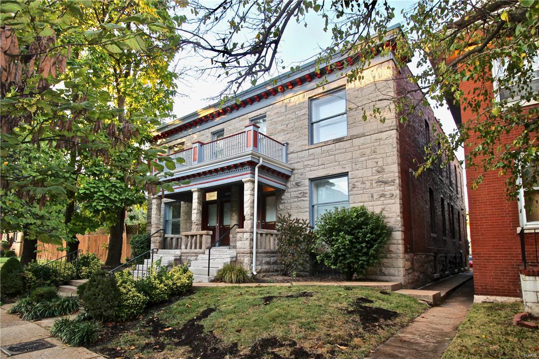 Who wouldn’t want to call this home?! It looks like a castle, it’s pretty incredible inside, & it’s located in one of STL’s finest communities: Shaw Neighborhood! This 1st floor unit is just doors away from Sasha’s Wine Bar; a quick stroll to Shaw Dog Park; & Tower Grove Park & Botanical Gardens are practically in the backyard. The front entry ushers us into nearly 1200 square feet of living space & opens to a nicely sized living room. Both bedrooms are very generously sized. The kitchen & breakfast room are outfitted w/ tons of cabinets, granite counters, slate floors, & stainless steel appliances. This unit is rounded out w/ a full bath & linen closet, a laundry room w/ full size stackable washer/dryer, coat closet, ample basement storage, & a deck that leads to reserved parking space. Real estate licensee-owners. $40 application fee/adult (18+). Must meet qualifications. Security deposit is equal to 1 month of lease rate. Pets negotiable. Minimum 1 year lease. Location: City, Ground Level