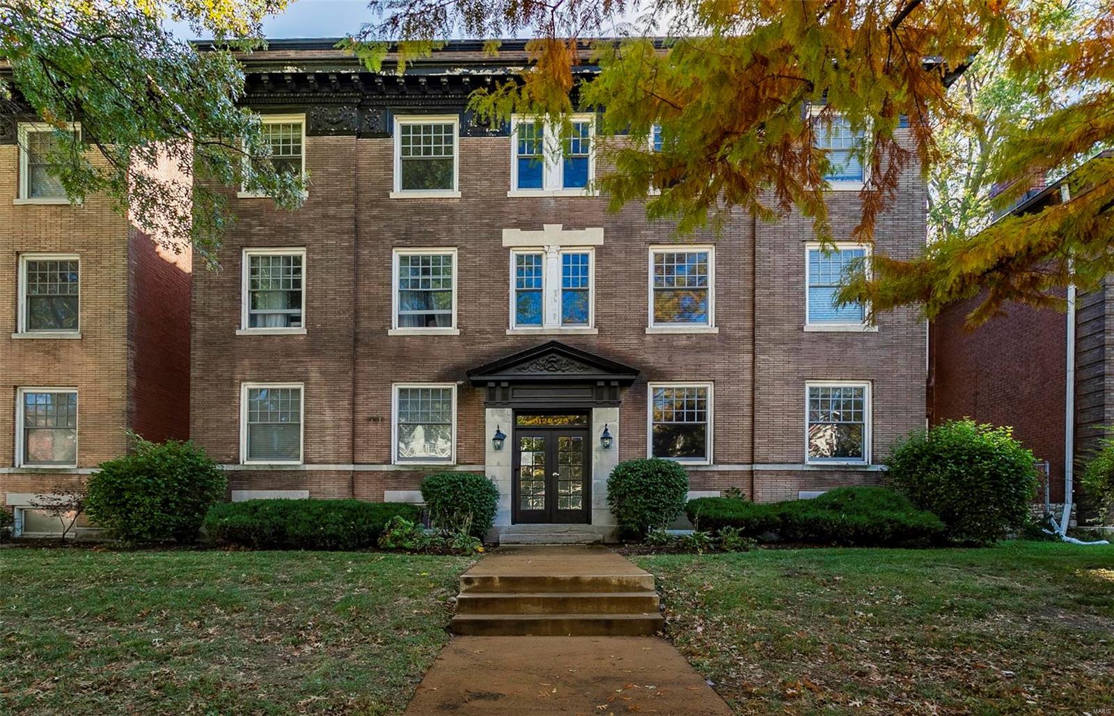 Beautifully rehabbed condo in a prime location. Gleaming hard wood floors. Remodeled kitchen with custom cabinets, granite counter tops, built-in microwave, and stainless steel appliances. Each room painted with modern, neutral colors. Large closets in each of the two bedrooms and generous bathroom storage. Private washer and dryer included! Keyless code access to the front entrance and a secure parking spot in gated lot. Large, secure storage area in basement. Enjoy a book on your secure private deck. Walking distance shops and restaurants, Forest Park, The U-City loop, Washington University, Metro link stations, and much more. Come on in and you will agree that this home is not just a gem in an amazing location, but it is priced as a huge deal!  Owner is a licensed agent. Location: City, Upper Level