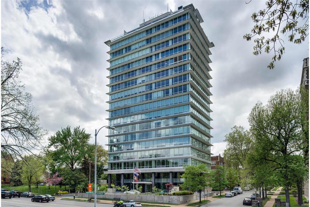 Amazing one-of-a-kind penthouse. Properties like this rarely come on market. 17th & 18th fl property w magnificent terrace overlooks Forest Park & our beautiful city. Please see video. Comparable to the finest in New York where living in the sky w spectacular views of Central Park cost 10-20 million. Lavishly rebuilt by current owner. Fl to ceiling windows, high end appointmnts. Mechanical , windows, plumb, roof, public spaces underwent recent 8 million dollar upgrade. Close to Wash U, Art Museum, Zoo, Clayton & CWE. Doorman, guest apart, 2 heated parking spaces, fitness center. 4000sq ft rooftop party space w interior & exterior terraces-connects to unit. Fees incld taxes, insurance, most util, related management costs. Private & intimate w/out feel of huge bldg. Elegant & quiet garden, dog paradise. Step into lobby and know sophisticated living. Architectural masterpiece reflects international style of Philip Johnson & Mies van der Rohe. Nothing else like 801 in St.Louis. Must see. Location: City