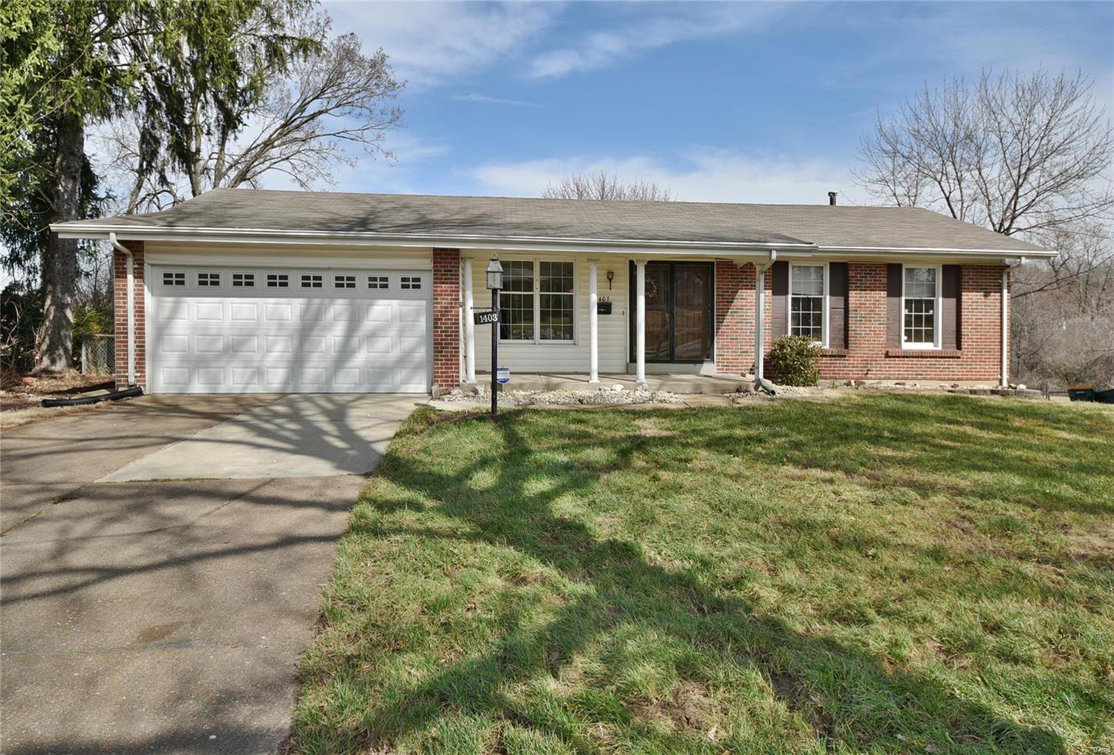 This sprawling 4 bed/2 bath brick-front ranch is guaranteed to impress! The charming covered front porch welcomes you Home & into the formal entry foyer that flows naturally into the spacious living room providing ample space to greet & entertain guests. Stretch out & relax in the nice-sized family room with peg-n-plank hardwood flooring & exposed wood beams. The huge great room includes a toasty brick-surrounded fireplace & a lovely view. The chef in you will adore the bright eat-in kitchen & adjacent dining room offering ample custom cabinetry & butler pantry + atrium access & picture window to the great room. Retire in true comfort to the main floor master suite with his & hers closets + a private bath & walk-in shower. Handsome hardwood flooring complements the living room, great room & all bedrooms. The expansive part finished LL adds a long rec room, private den, bonus room & a large sunroom with sliding glass walk-out to the expansive yard backing to wide open ground & woods. Additional Rooms: Sun Room
