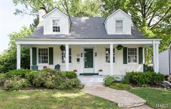 Charming Glendale Cape Cod with a welcoming front porch and large private fenced yard. Spacious living room with hardwood floors, wood burning fireplace with traditional mantle flanked by built in bookcases. Great architectural features including arched doorways, French doors and dormers. Separate dining room for entertaining and updated gourmet kitchen with 42 inch cabinets, granite counters, stainless appliances including a gas cooktop and tile floor. Just off the kitchen is the updated half bath, cozy den and access to the wonderful deck and backyard. There are 3 bedrooms with the main level bedroom currently used as a family room. Upstairs there are 2 additional spacious bedrooms and updated full bath. The w/o lower level has a great recreation room and plenty of storage. You will love the central location and walking distance to award winning North Glendale Elementary School.