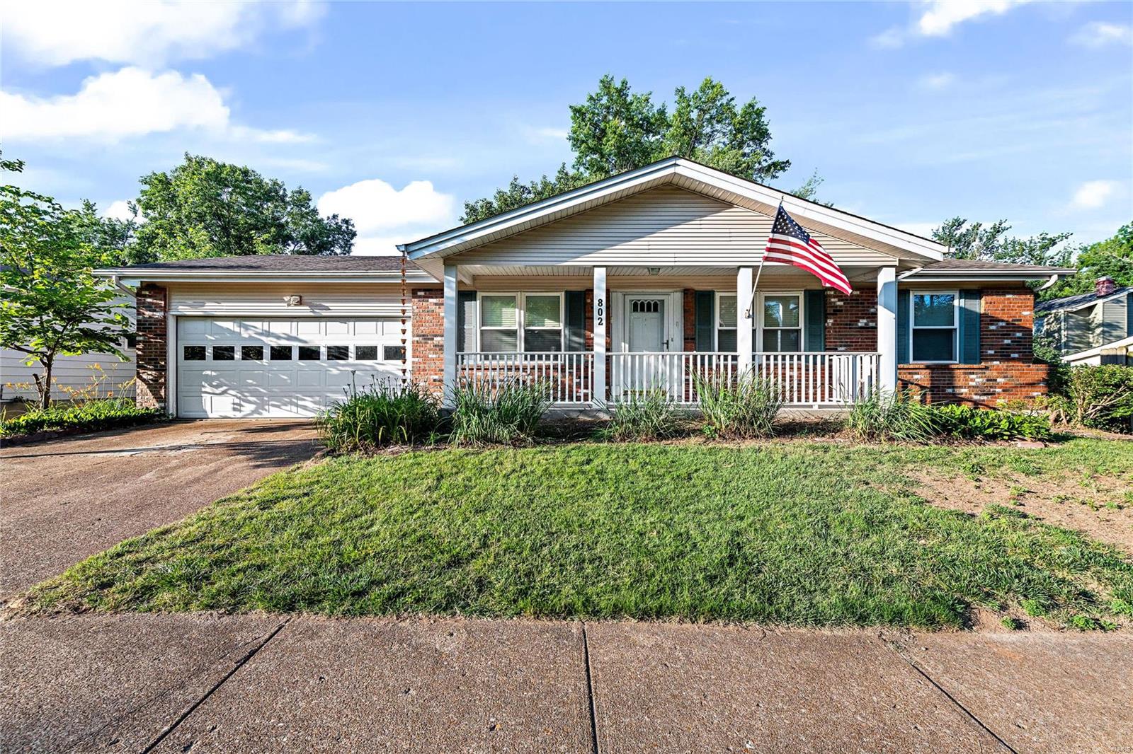 This Parkway South Ranch is a great value for getting into the outstanding Manchester community. Ample parking, a 2-car attached garage, a lovely covered front porch, and a traditional dining and living room area create a welcoming entry. The kitchen features ceramic tile flooring, stainless appliances, 2 pantries, lots of cabinet space, and it is open to the family room which has wood floors, a gas-ready fireplace and sliding door out to a 3-seasons room. The fully fenced level backyard backs directly to Parkway South High School. The bedroom hallway includes a full hall bathroom, a linen closet, and an attic fan. The large master suite has plenty of closet space and a dedicated full bathroom. 2 additional bedrooms with ceiling fans complete the main level. The basement has a large finished rec area, built-in storage closets, and an unfinished laundry and utility room. The location is great, walkable to the high school, Schroeder Park, and convenient to highways 141, 64/40, and 44.