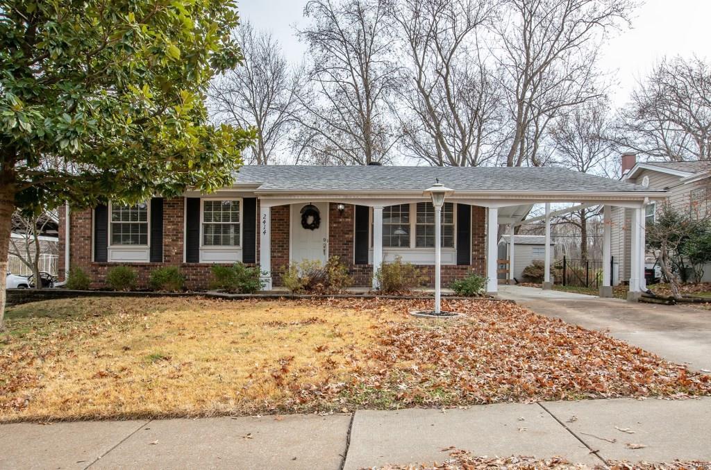 Stunning updated 3 Bd, 3 Bth (1 Full/2 Half) Ranch home in Maryland Hts! Gorgeous backyard provides scenic views to wide open space of common grnd. Enjoy nature w/direct access to trails, playground & pavilion! Super clean & freshly painted - move-in ready! Newer remodeled Kitchen opens to dining area & cozy LR. Updated Full hall Bth! Newer Pergo flooring in main living areas! 3 nicely-sized Bd all w/hardwoods, including the Master Bd w/private en suite! W/O LL Bonus Rm perfect for an add’l sleeping area or home Office & spacious Rec Rm w/access to the covered patio for more entertainment space along w/a fully fenced-in backyard! You’ll also find a Powder Rm, Laundry Rm & ample storage space to complete LL. O/S carport will comfortably fit 2 cars tandem making coming home a breeze! There is add’l storage space for your outdoor tools & toys in the newer shed- included! The location can't be beat w/convenient access to major hwy & mins. from Creve Coeur Park!