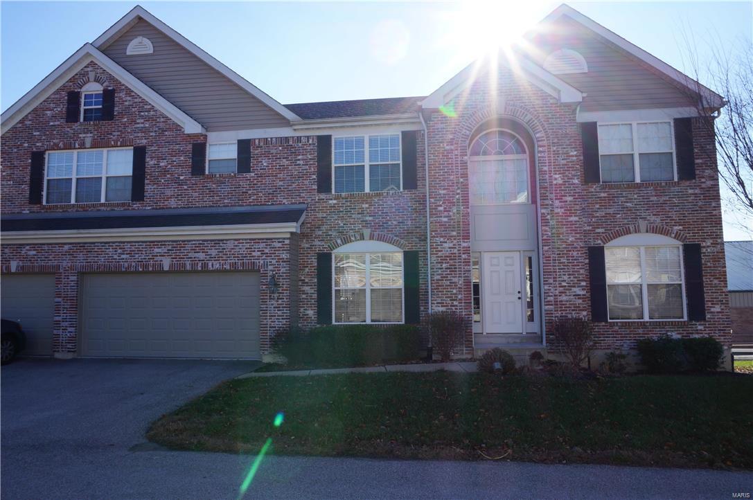 This stunning brick front home features 4 bedrooms, 3.5 bath, 3 car over sized garage, on a private street.  Gourmet kitchen with  solid surface counters, center island, walk in pantry, beautiful wood floors, leads to a breakfast room. Separate dining room and formal living room, Great room features gas fireplace bonus room off kitchen can be used as den/home office. 2nd floor offers, rec/family room with cathedral ceilings. 2nd floor laundry room, spacious master suite, with large walk in closet. master bath has double sinks, jetted tub and separate shower.  Zoned heating and cooling.  Plenty of additional parking. owners prefers. No smoking.
