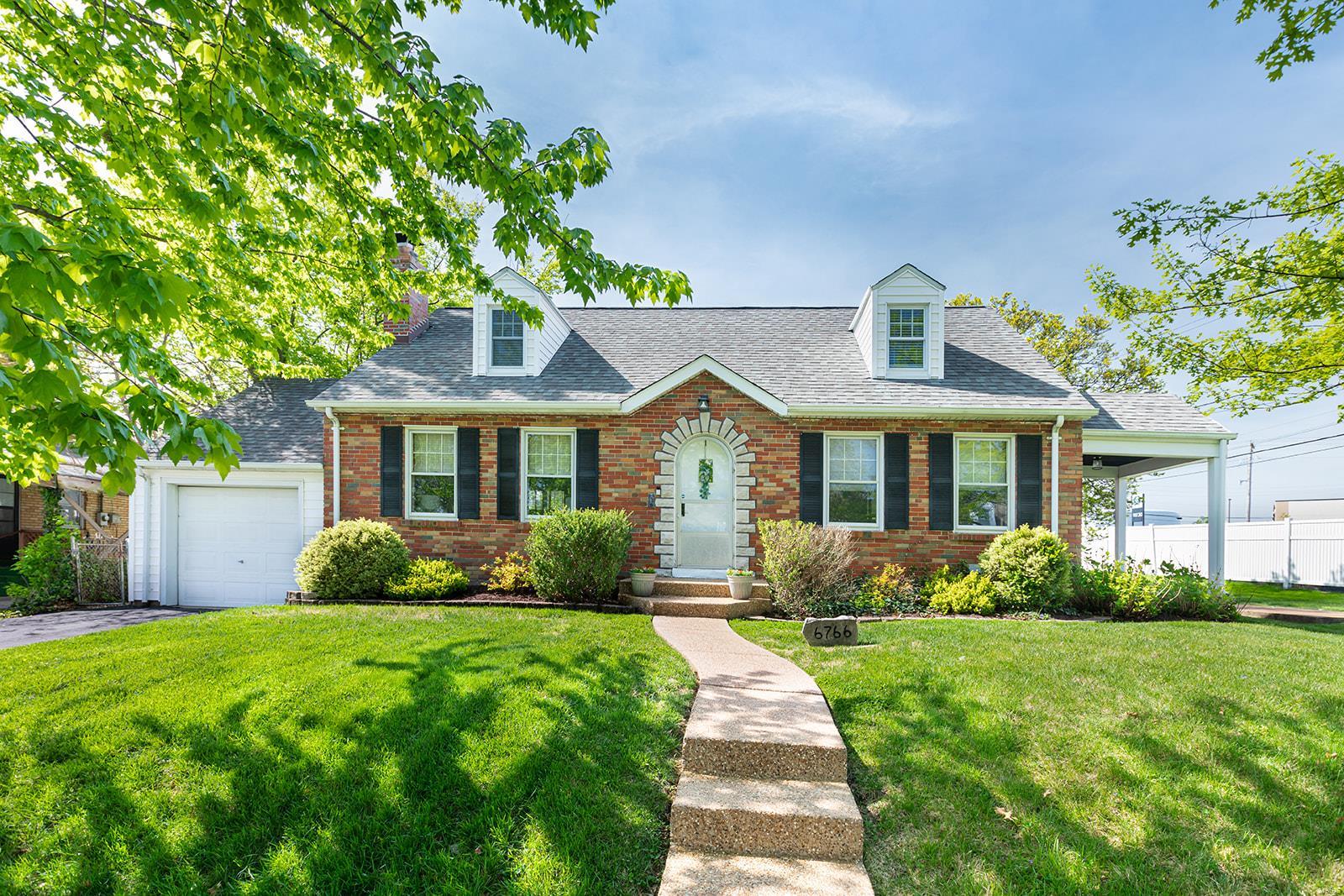 Welcome home!! Here is the perfect opportunity to own this meticulously maintained Cape Cod-style home located on a quiet street in Affton. The curb appeal draws you in and as you enter you will be struck by the spacious living room featuring wood floors and a woodburning fireplace. Opposite the living room, you will find a large dining room (currently being used as a playroom) and the main floor bedroom across the hall. The kitchen is open & spacious with a large breakfast room, pantry, custom cabinetry, & solid surface counters. The second level has recently been renovated and is stunning! This is where you will find the master, the third bedroom, & a half bath. The lower level awaits your finishing touches and has a rough-in for a full bath. If you love to entertain, this backyard has it all. From the covered, screened porch, two patio areas with privacy fencing, level yard, and gorgeous landscaping. Lastly, you will enjoy the bonus of a new HVAC system. Make your appointment today! Additional Rooms: Sun Room