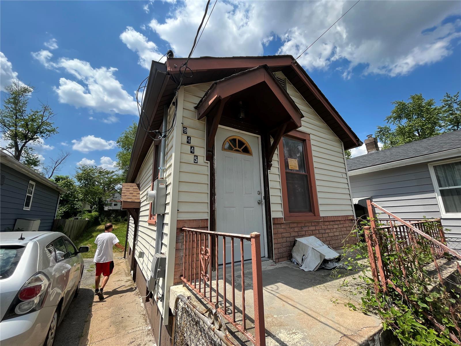 Cute Starter home or possible rental property.  Small footprint with additional liveable space in lower level. The property did have sewer backup and some repairs needed. MSD at Fault caused by an overcharged sewer system. Seller is not aware of any defects but is selling the property as is. Most of cleanout completed.  Buyer to confirm school district