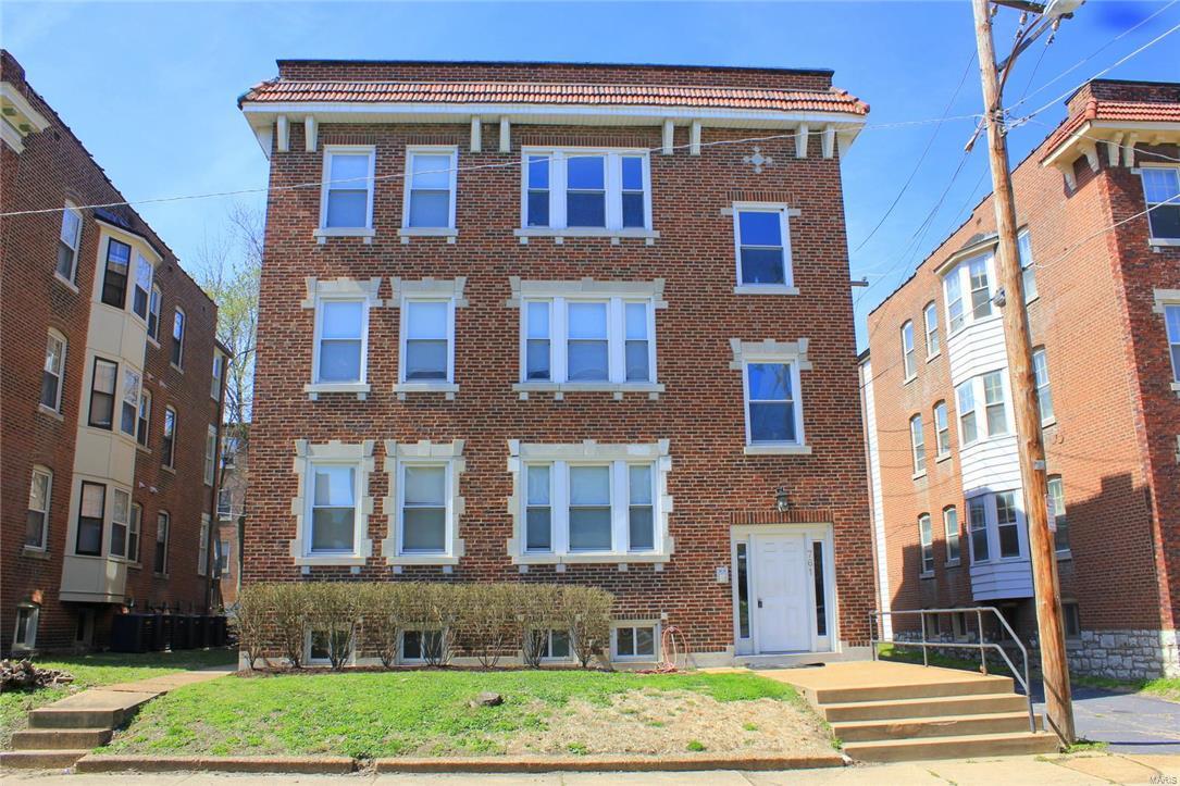 Elegant 2BR/1BA second-floor condominium condo for lease in the heart of University City. Stately wood floors throughout with spacious 9' tall ceilings. This condo features a sizable living room, separate dining room, an additional office/den off the kitchen. Tremendous natural light throughout highlighted by the sunroom with newer windows. Full kitchen with dishwasher, gas range & refrigerator. Washer and dryer are provided in the basement along with private storage unit. The unit comes with one off-street parking space in the back. With a walk score of 81, this convenient location is within walking distance to Washington University, Metrolink, and dozens of restaurants and shops. Security deposit equal to one month's rent. Pet-friendly- one time $200 non-refundable pet fee/pet. Tenant responsible for electric and gas. Location: City