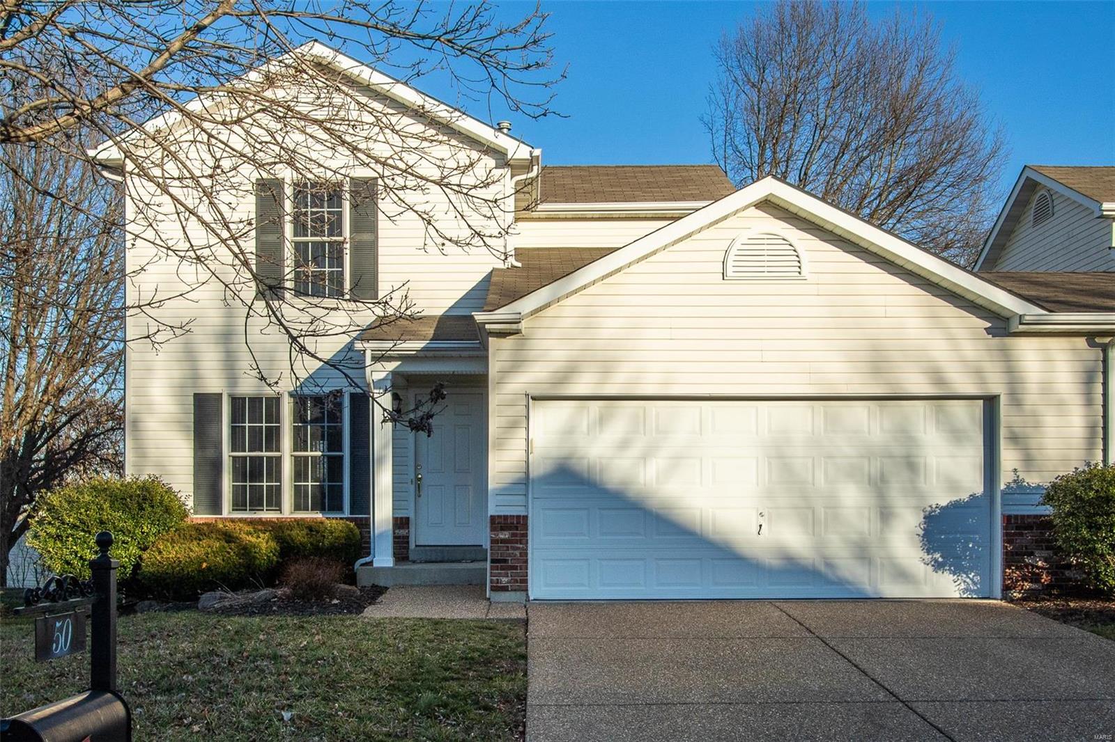 Crisp, clean, neutral and very well kept property offering a desirable open floorplan. This story home with a full basement offers well sized rooms, two large bedrooms on the upper level, 2.5 baths and a main floor laundry PLUS 2 Car garage and GREAT yard. The great room offers nice window placement, crown molding and wired for a ceiling fan. The breakfast rm is open to the great rm & kitchen. The kitchen features updated dishwasher, bin micro, electric range, refrigerator can be included, pantry for storage.  Master bedrm with full bath and 2nd bedrm offers dual closets. Second full bath on the upper level. Lower level is a great place for a game room - billiard table can be negotiable. Nicely landscaped lg back yard with patio perfect for a BBQ or play space. This home offers so much PLUS location with shopping , dining, parks near by. Updates include: carpet, farm house distressed wood look flooring 2019, great room carpet 2020, dishwasher - never used, Ac blower/thermostat 2015