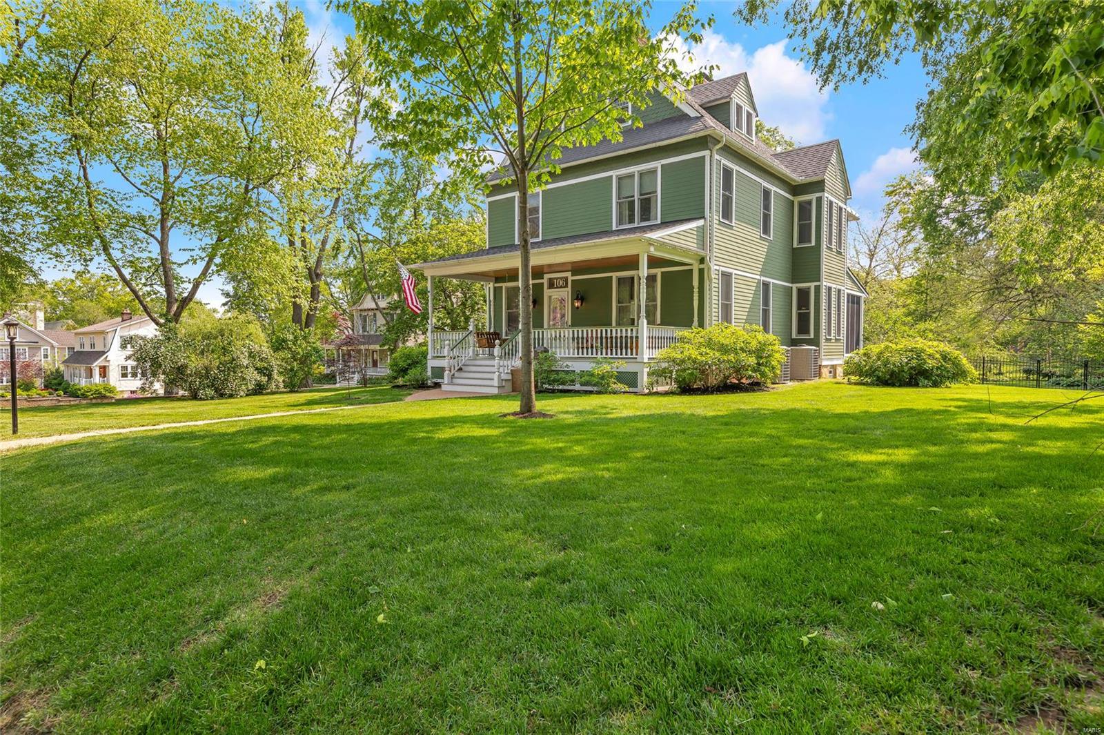 Welcome home to this nicely updated Webster charmer! The foyer welcomes you in, offering a sense of HOME w/the period millwork & grand staircase. The LR offers wood floors, fireplace & the original pocket doors, in working order. The DR has wood floors, fireplace & bay window. The chef of the house will enjoy this large eat-in kitchen, w/high end appliances, plenty of cabinet space & center island. The FR has new carpet, opens to the mud room & half bath. Out the back door is a manicured yard, fenced in w/electric gate, 2 car garage, patio & screened-in porch. On the 2nd level is a fabulous MB w/a fireplace, wood floors, attached bathroom: double sinks, makeup counter, soaking tub, walk-in shower, walk-in closet & radiant flooring. There are 2 other bedrooms on this level, as well as a bathroom w/clawfoot tub & the laundry room. The 3rd level has 2 bedrooms, another room for an office/sleeping room & bathroom w/clawfoot tub. Newer windows throughout. Tankless whole house water heater. Additional Rooms: Mud Room