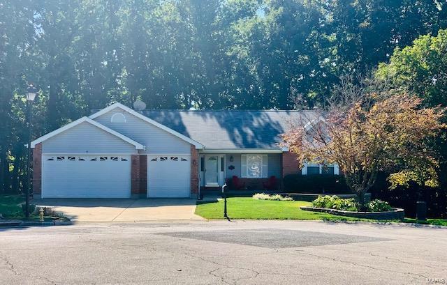 Gorgeous 5 Bed Rm- 3 full bath Ranch (even a urinal in a oversized 3 car heated garage) on a quite cul-de-sac. 
Vaulted Great Rm with a wall of windows surrounding a Gas FP. Then to the Large Vaulted Eat-in-kitchen w/Custom cabinets, Granite countertops and New Picture window (Nov. 8th) followed by a trpl Bay leading out to a large deck that needs some TLC, 
overlooking the Large very peaceful wooded backyard. Back inside on the main level a Full hall Bath, 2 generous bedrooms
(all closets have built in organizers) & a hall linin closet.
Huge Primary Suite boasts a Coffered ceiling with custom walk in-closet (w/hidden jewelry drawers & lots of great features).
Primary bath features an amazing vaulted ceiling, dbl sink vanity w/make up counter, 2 seated jetted tub surrounded by walls of windows, & spt. shower. Finished walk-out LL w/ 2 more Bed Rm's or a fantastic office/gym. 
New Luxury vinyl flooring, a cedar closet, Full bar, Rec Rm w/pool table, 2nd gas FP & New HVAC Nov 2021.