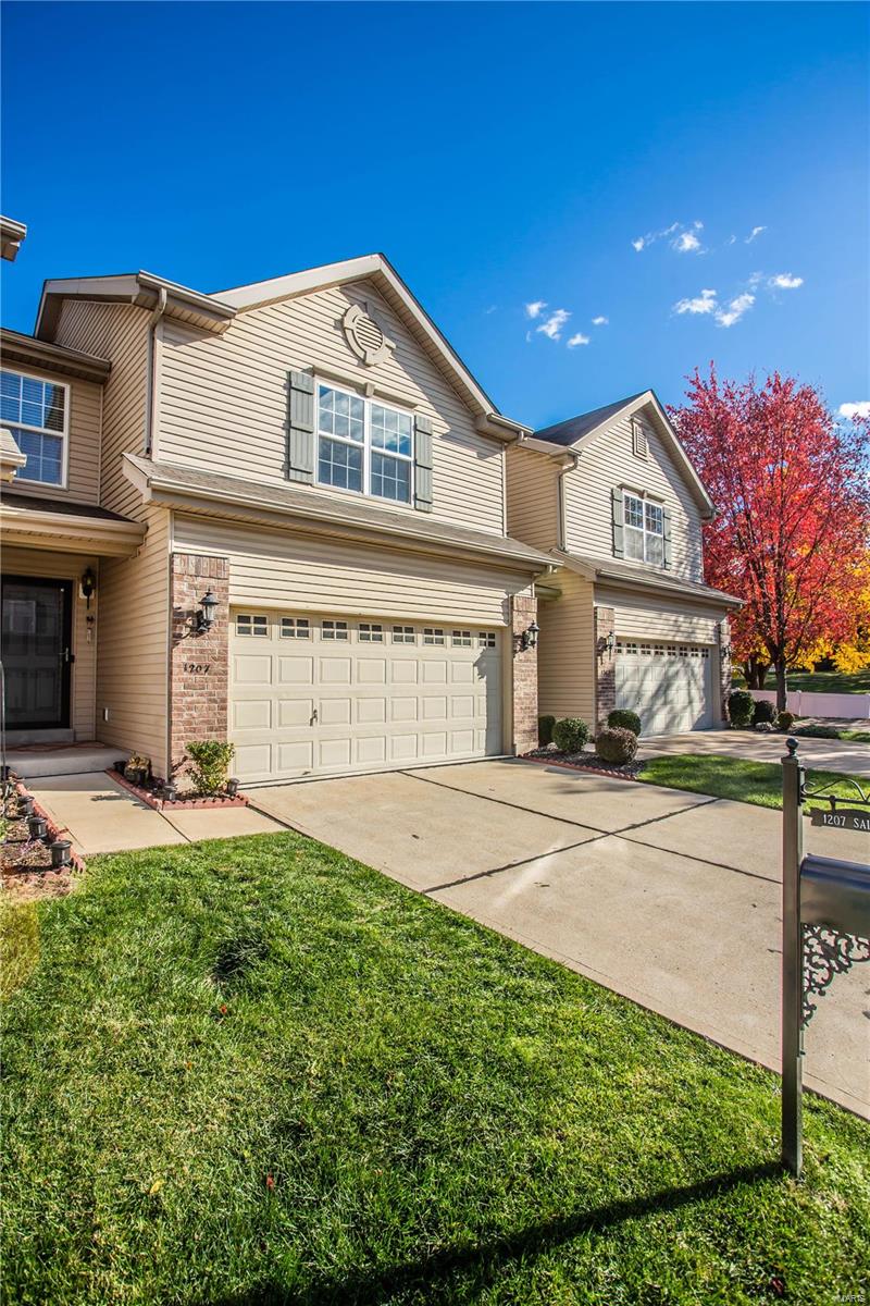 Welcome to 1207 Saltash Ct in Forder Heights Subdivision!  This 3 bed, 2.5 bath townhome is absolutely lovely with an open floor plan and plenty of natural light!  Large foyer takes you to the great room with the bay window, dining room, kitchen with 42” custom cabinets, stainless steel appliances and pantry.  Walk out to your own green retreat patio that is perfect for entreating.   The half bath completes the main floor. The second floor features master suite with his and hers walk in closet, two additional bedrooms with walk in closets, full bath and second floor laundry room.  Lower level is full and just waiting for your design ideas, two car garage and beautiful landscape is maintained by HOA so you can sit back and relax.  Pride in ownership shows throughout the home, easy access to major highways, shopping and dining.  Come and see for yourself!