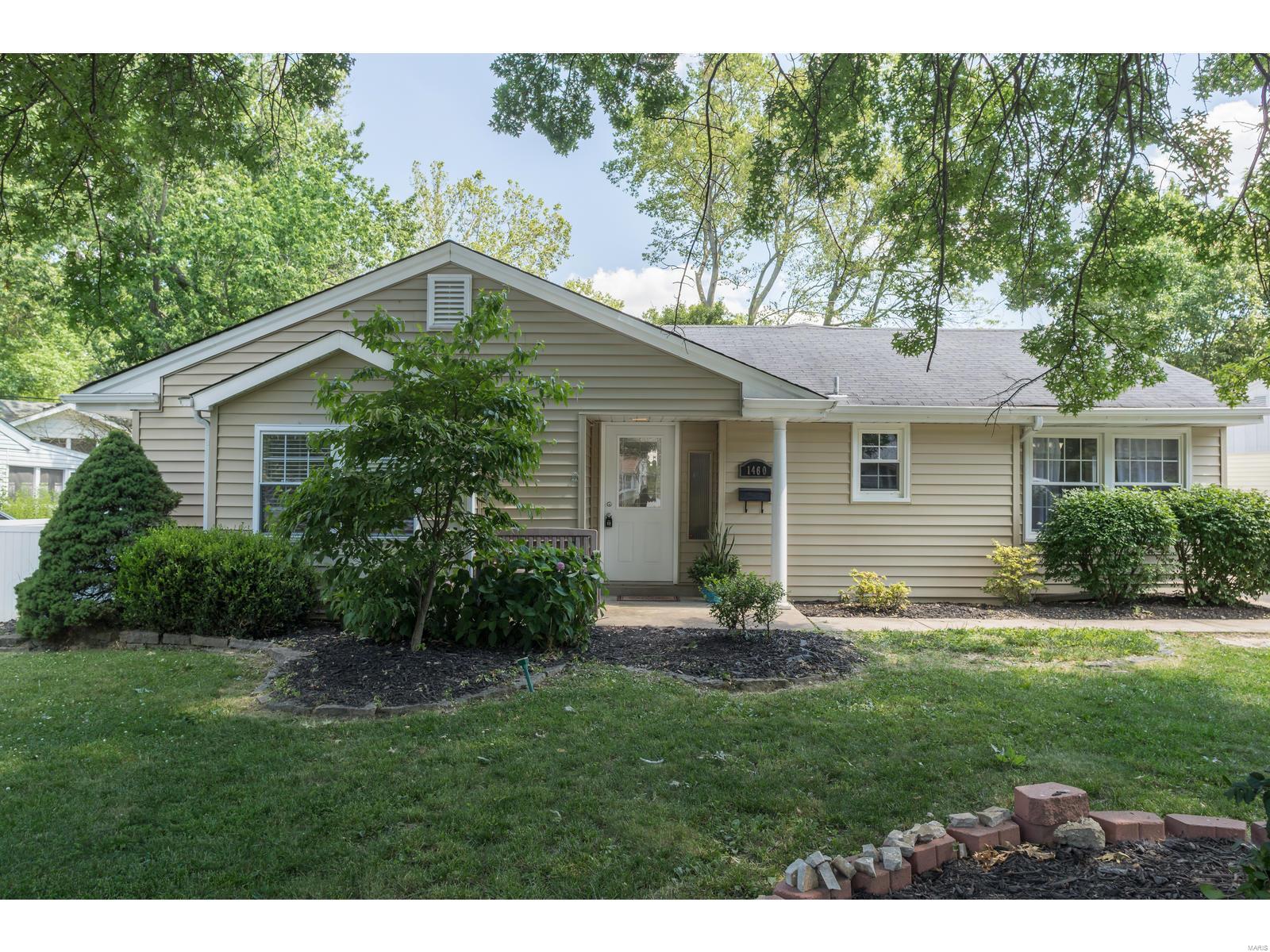 A beautiful updated home, located on a quiet cul-de-sac in Webster Groves and within minutes from the highly rated Clark Elementary school. Within walking distance from Southwest Park. You will be amazed by how spacious the house actually is on the inside. You'll be greeted by the oversized living room & dining room combo.  Beautiful hardwood floor! Fully updated kitchen features cream glazed maple cabinets with granite counters and glass back splash.  Separate breakfast nook right next to the kitchen. 3 large bedrooms with ample closet space. 2 full updated bathrooms, 1 with a jetted tub. Recess lighting throughout the house.  All living space on 1 level!  Full basement, clean and prep to be finished, waiting for your final touch.This is a great home for entertaining large gatherings, inside and outside!  The backyard is privately fenced in with about an extra 1000 sqft of patio space and a granite bar for outdoor cooking or just entertainment. This is a must see home!  Make it yours.