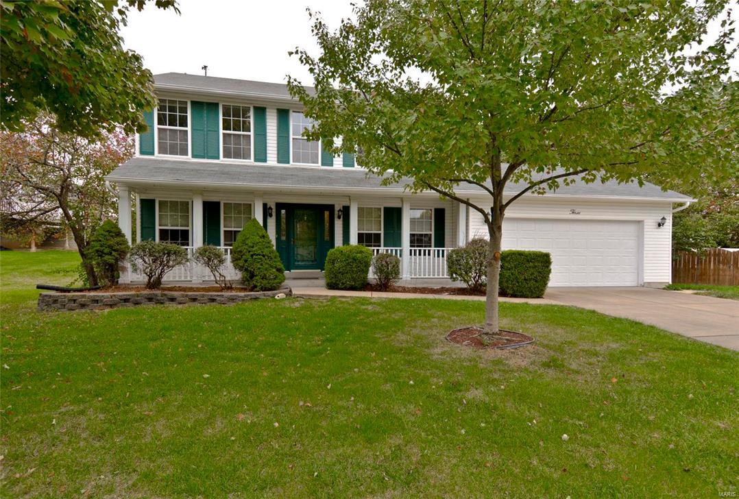 Lovely 2 story home situated at the end of a quiet culdesac, close to shopping, major hwys & outstanding schools. Notice the entire interior has been freshly painted from top to bottom! There's a formal dining & living room (could be great home office), large family room w/ gas fireplace, plenty of windows for natural light & open to the kitchen which has a new dishwasher, gas stove, micro, pantry, tons of cabinets & nice breakfast area with French doors leading to patio (easy in/out for grilling & entertaining). You'll love the main floor laundry & a half bath. Upstairs offers a master bedroom suite w/French doors, lux master bath with awesome soaking tub & separate shower, double sinks & big linen closet. Three great sized bedrooms & hall bath complete the upper level. Finished LL is a great spot to watch the next game or designate as a kid's area plus you'll appreciate another full bath! Large partially fenced back yard & inground sprinkler system. Quick close available!