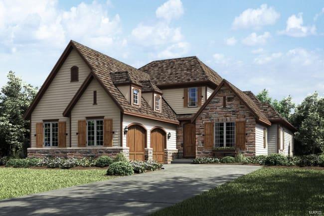 Low maintenance living at Woods of Ladue.  Twenty homes situated within miles of shopping, dining & entertainment - Ladue school district. Distinctive Naples plan includes 2-story Foyer & Great Room, gourmet Kitchen w/stacked cabinetry/quartz counter tops, Dining Room, Butler’s Pantry, expanded 1st floor Owner’s Suite w/ vertical spa, hardwood throughout 1st floor. Two BRs separated by Jack-n-Jill bath on 2nd floor plus flexible bonus room. Finished lower level adds 1500 sq. ft. including Family Room, 
Game area, Wet Bar, Bedroom, 3-piece Bathroom & Exercise Area. This home is a must see! Enjoy a rare combination of luxury, convenience, & lifestyle at Woods of Ladue.