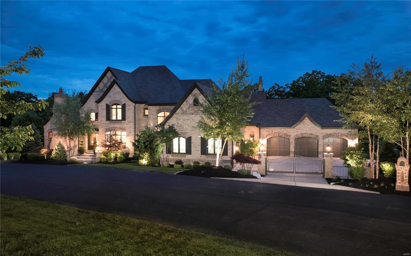 WOW! Exquisite estate nestled on 4+ private scenic acres. Built by Cross Homes, this 1.5 story custom residence boasts 9,182 sq. ft. of living space enhanced by superb craftsmanship and high-tech integrated systems. Extraordinary double wrought iron and glass doors welcome you to a magnificent foyer w/soaring ceilings, numerous oversized chandeliers, breathtaking Venetian plaster walls, hand scrapped wood floors, & numerous high-end finishes. GREAT FLOW is everywhere! MF master suite is a haven of luxury w/oversized custom closets, custom vanities w/exotic tops, separate soaking tub, open spa showers, & a wealth of storage. Two addt’l BR suites-UPR, One addt’l BR-LL, 4.5 baths, Luxe Kitchen, Control 4 Theatre Rm, Gym, Billiard Rm, LL Full Bar, 4FP (inside) + 1 FP (outside), Motor Court w/5 Car Garage, Pro-landscape, & list goes on. Truly a MUST SEE!