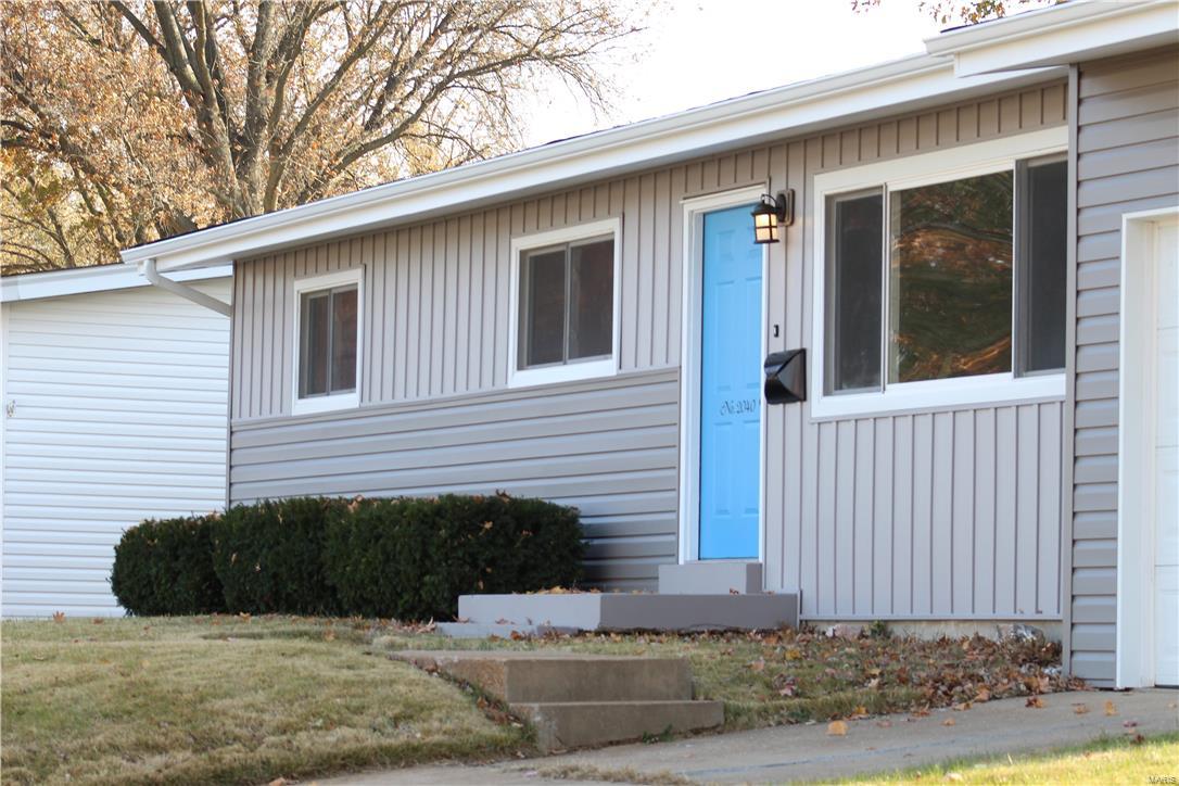 FANTASTIC NEW PRICE ON THIS AMAZING RENOVATION PROJECT!  Passed City of Florissant occupancy and ready for new owners!  This renovated 3-bed, 1-bath beauty boasts new roof, new siding, electrical service, electrical panel, new plumbing, one car attached garage, full basement, refinished hardwoods and amazing on-trend beautiful decor.  Your new home features a gorgeous kitchen with 42" cabinets, new countertops, stainless steel appliances, and beautiful ceramic tile.  Lighting, doors featuring brushed nickel hardware, and trim have been upgraded throughout.  Interior paint color palette has also been updated featuring Sherwin Williams Polished Concrete and Essential Gray.  Close to shopping, schools and parks, this home is the one for you.  A little bit of pinterest charm nestled in a convenient neighborhood.  Don't miss your opportunity!  Special financing also available.  Call for details!  Broker has ownership interest.