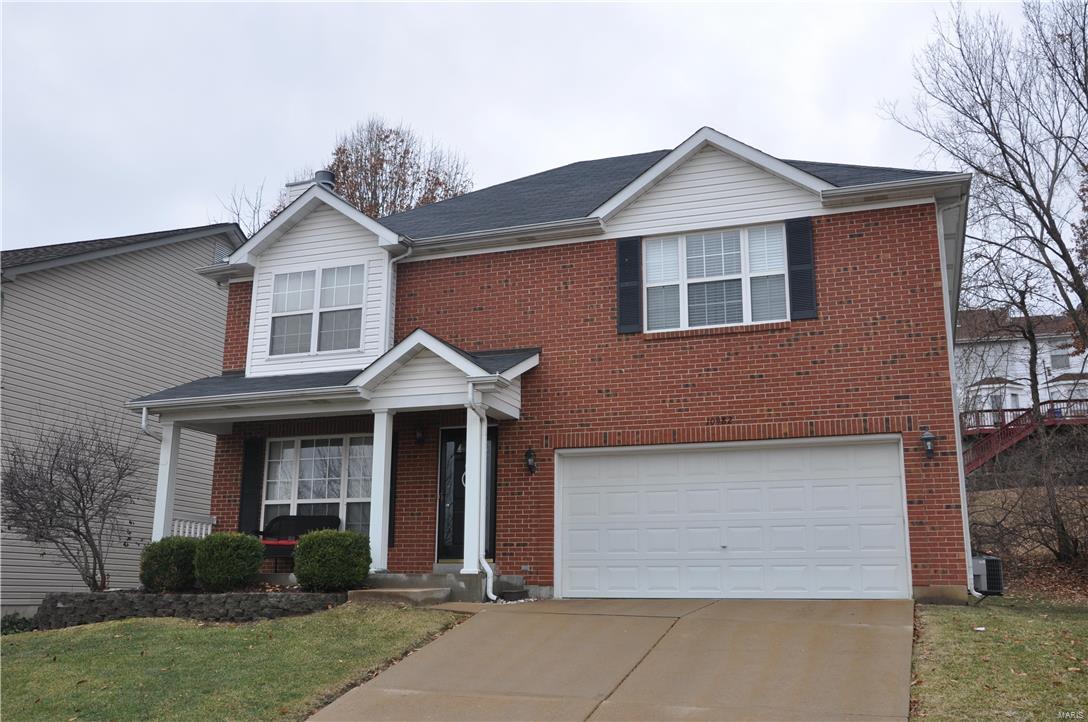 Welcome home to this lovely, clean, one owner two story 4 bedroom, 2.5 bathroom home located in Green Park.   As you enter the open floor plan, the great room has a cozy gas fireplace.  The kitchen has beautiful hardwood floors & an updated granite counter top with a tile back splash. There are four spacious bedrooms upstairs which include the master bedroom and two full bathrooms. The master bathroom leads into a roomy walk in closet.  Other features include the covered front porch, bay window in the kitchen, an upper level laundry area.  The unfinished lower level with a sump pump and plumbing rough-in  await your finishing touches.  The city of Green Park offers free trash, recycling & yard waste pick up. This home is in a  convenient location with easy access to highways 55/270, restaurants,  Target, Costco, Mall, & less than a mile to Blake Snyder/Clydesdale Park and Grants Trail.