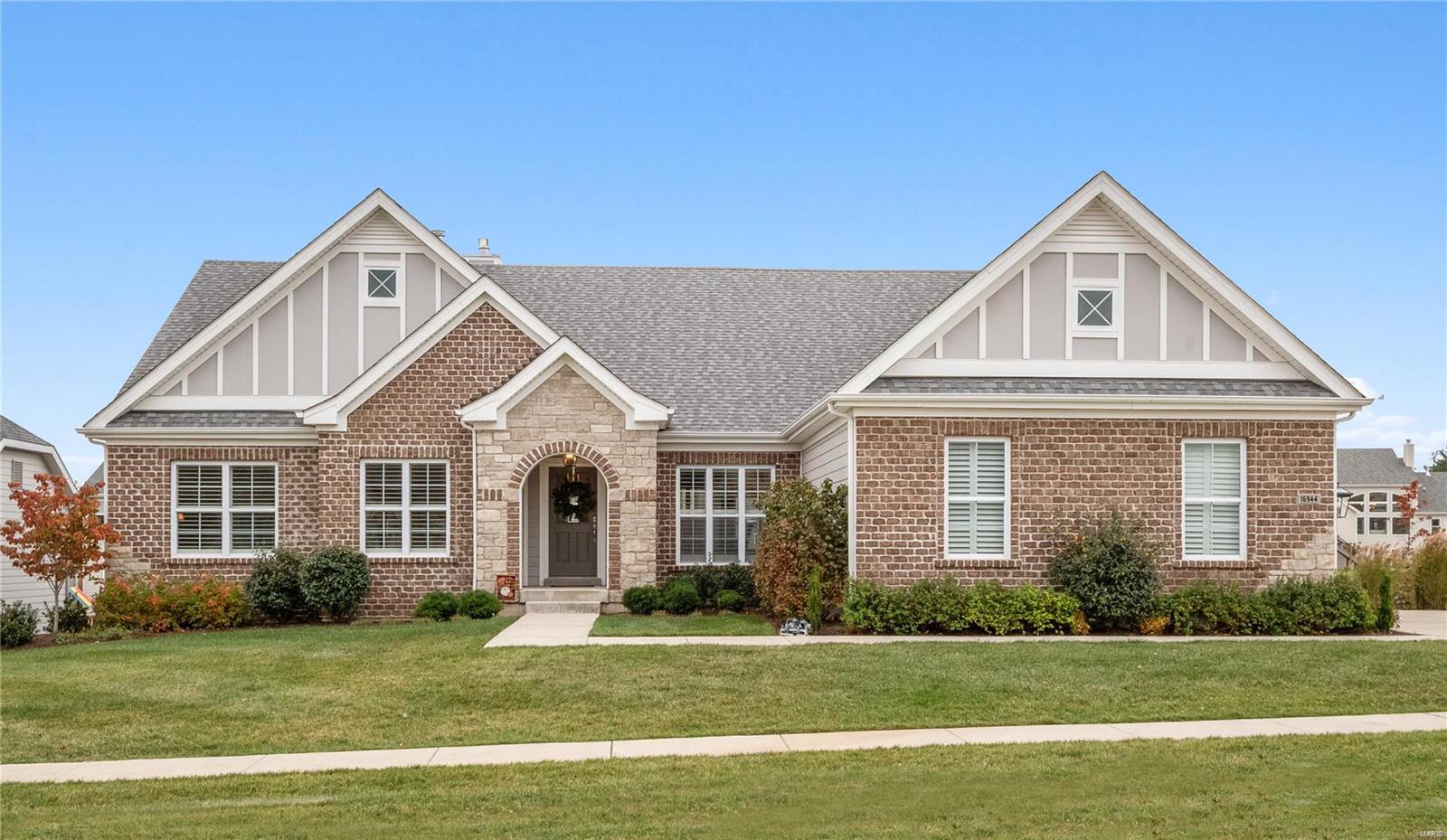 Located in the much desired Fienup Farms, this stunning Great Rm Ranch has great curb appeal, a 3 car side entry garage, large level yard and 4224+ square feet of luxury living space! As you enter you will notice the wood flooring, the arched doorways and the extensive moldings. The sitting room would make an ideal home office! The formal dining room has a coffered ceiling and is perfect for entertaining. You will love the open floorplan with the huge great room with vaulted ceiling, gas fireplace flanked by custom builtins and access to the large covered deck with gas fireplace. The amazing chefs kitchen has custom cabinets, Wolf/Sub-Zerio appliances, quartz coumtertops, a huge center island and adjoining vaulted breakfast room! The primary suite has a coffered ceiling, 2 walkin closets and a luxury bath w/oversized shower and freestanding tub. There are 2 additional bedrooms and baths on the opposite wing. The finished walkout lower level has a 9' pour, large family room, full bath++