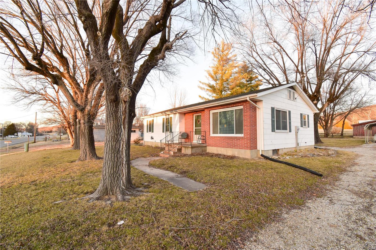 Property may also be sold with just the house, or just the 65.1 ac.; see MLS #s 22015318 & 22015340.
Exceptional 65.6 acre farm with a lovely mix of woods and pasture!  Beautiful views from the ridges!  Own your own valley from ridgetop to ridge top in one of the most sought after areas of Missouri!  The corridor from I-70 to Hermann is where everybody wants to be and properties along this stretch of Hwy 19 are rarely available!  Less than 10 minute to Hermann and less than 10 minutes from I-70!  Loaded with deer and turkey sign!  A small creek meanders through the valley.  Some nice mature timber and some cedar thickets and brush too for the wildlife!  Great diversity of habitat for holding Whitetail Deer and Turkey!  There are beautiful rock outcroppings and a small cattle pond that could be enlarged.  Close to river accesses on the Missouri and the Loutre River as well.  What an exceptional place to call home or to build a new one!  great for recreation and hunting as well.