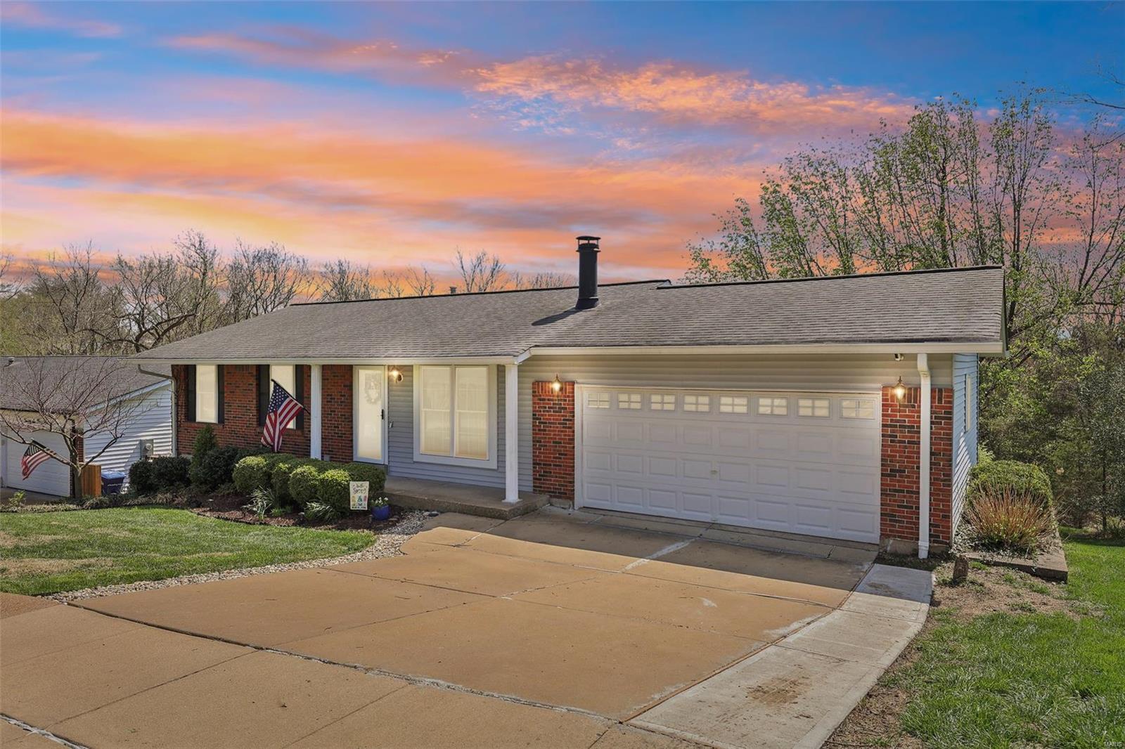 Step into this beautifully updated 3-bedroom, 2-bath ranch home featuring an open floor plan and a kitchen designed to impress! Enjoy cooking in the modern kitchen with 42” white soft-close cabinets, sleek gray quartz countertop, a stylish tile backsplash & stainless appliances! Luxury vinyl plank flooring flows seamlessly throughout the main level! The cozy living room features a wood-burning fireplace, crown molding & recessed lighting, making it the perfect place to relax. The spacious bedrooms include ceiling fans for added comfort, while the master suite features double closets and a private full bath. The walkout lower level is the perfect hangout spot! Step outside to the park-like backyard with a deck & patio, perfect for entertaining or unwinding in nature. This home has been meticulously maintained, with key updates including a new HVAC system (2023), a water heater (2019) & newer windows! Located in the heart of Oakville, convenient to schools, grocery stores & restaurants!