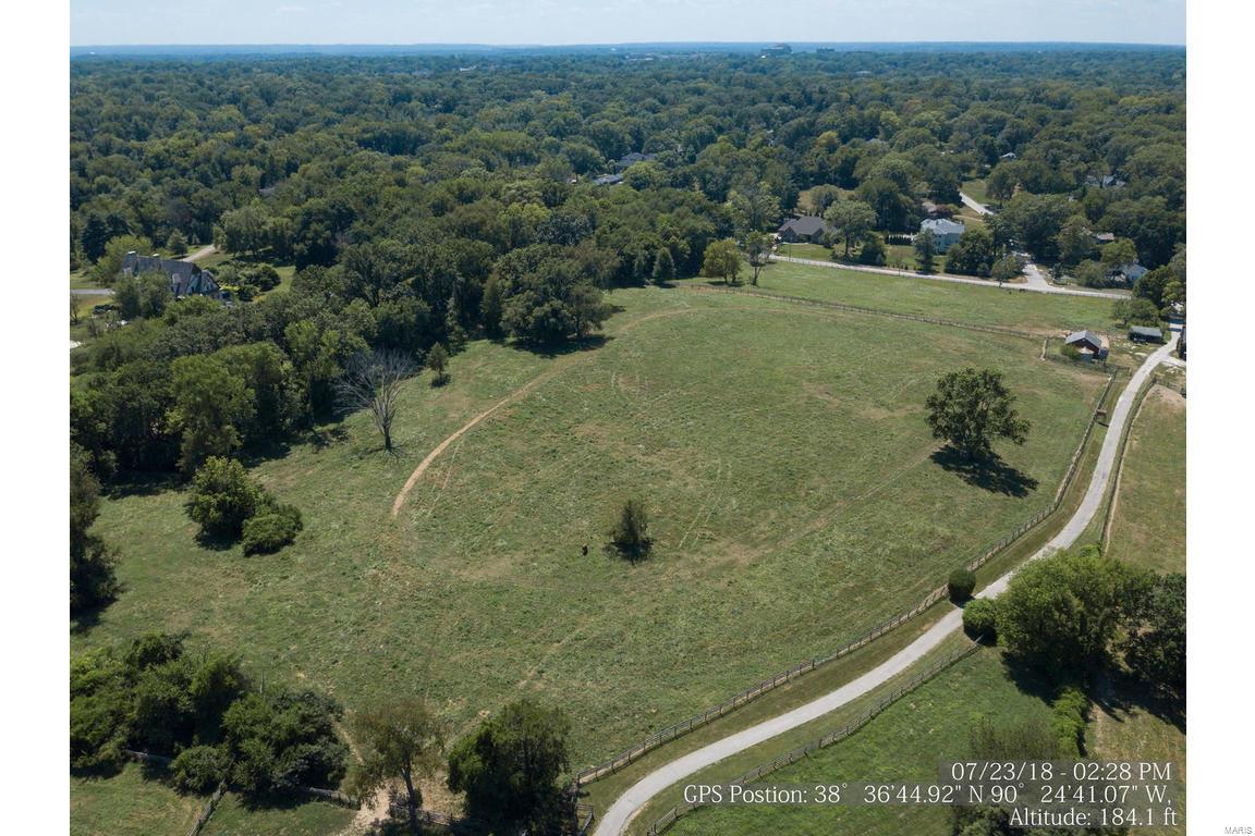 Fabulous 10 Acre Estate Property! Originally part of the 68 acre equestrian property sold earlier this year. Property has 400' of frontage on Geyer Road, adjoins Squires Lane and is also accessible from Lindbergh Blvd. There is no flood plain on the property. Seller will consider dividing. Zoning allows up to 1 three acre lot and 3 two acre lots.  Suitable for horses. Beautiful property, splendid custom home sites. Please do not walk property without appointment.