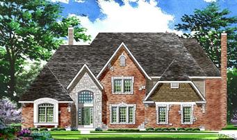 FOR COMP PURPOSES ONLY. Enclave Bellerive offers exquisite Sophisticated-styled homes with easy living open floor plans in a gracious setting! Each "Signature Collection" home is distinguished by the finest in craftsmanship & meticulous attention to detail and includes energy efficient systems throughout. The "Cape Cod" model is available in a variety of elevations & exterior treatments from full brick to brick & stone. This Ranch floorplan features 4105 sq ft of living space enhanced by a designer kitchen, welcoming gathering areas & luxury master bedroom suite plus 3 additional bedrooms with generous room dimensions. Professionally landscaped grounds include an irrigation system & 3-car garage. Situated in a premier gated community with walking trails, ponds, fountain & waterfall.