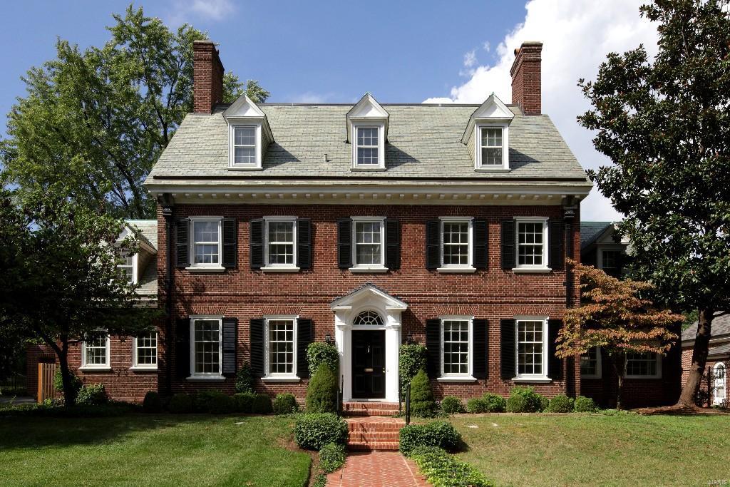 BACK ON MARKET.  NO FAULT OF HOME OR SELLERS.  EXCELLENT OPPORTUNITY TO RENOVATE AND LIVE ON BEAUTIFUL WYDOWN BLVD.  An exceptional 100-year-old Georgian Revival home located in the historic block of Wydown Boulevard in Clayton. Built in 1915 by
architects Stude and FARRAR it has been placed on the National Register of Historic Places by the U.S. Department of the Interior and is known as the Wallace-SHIELDS House. The date is embossed on the down spouts. A stately and classic traditional home that awaits a new owner who is prepared to update this beautiful structure. The millwork is outstanding and the 3 levels offer 6 to 7 bedrooms. This property is offered “as-is.” A complete building inspection is available for interested parties as well as the historic information. Pre-qualification letters are kindly requested with a contract. Additional Rooms: Sun Room