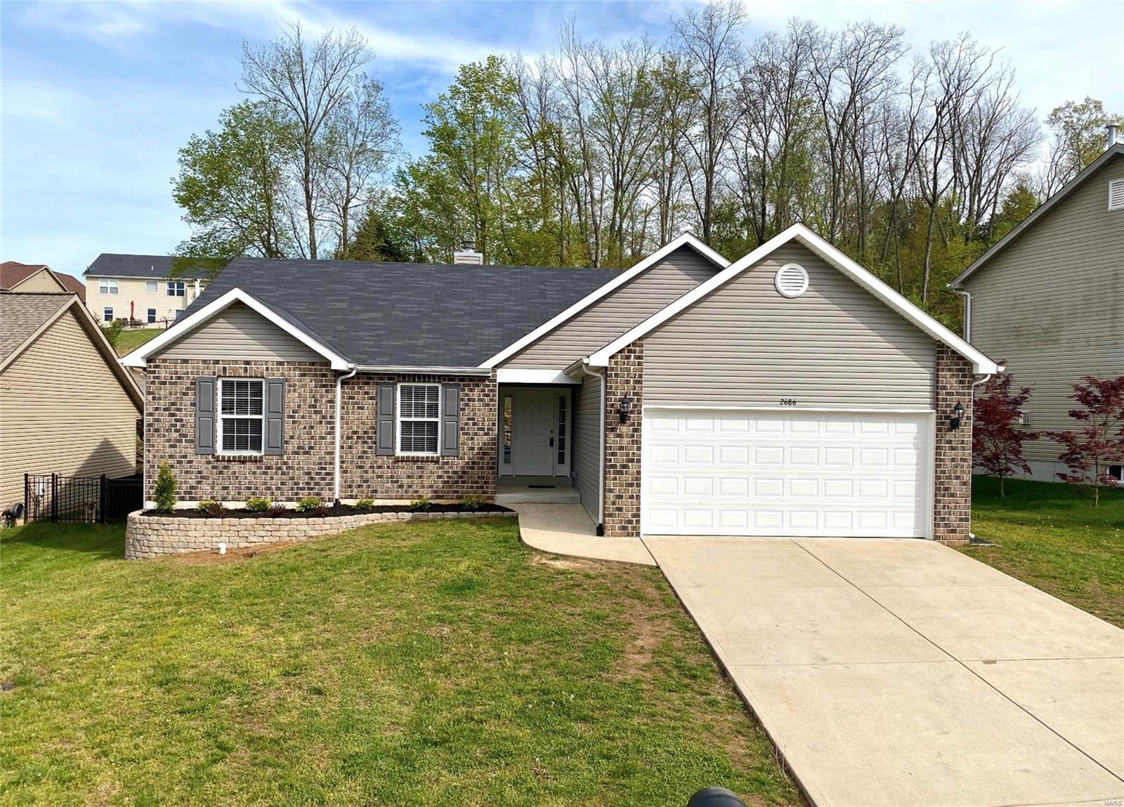 Hard to find Atrium Ranch in the Seckman Lake Estates! This move in ready home has has the basement recently painted, retaining wall with landscaping added, a brand new stove and more. Upgraded Kitchen with 42 inch cabinets, Ceiling speakers throughout home including garage, fully fenced in back yard which makes it great for pet owners. Main floor mast suit has a walk in closet, double sinks, separate tub and shower. Open family room with vaulted ceilings and a beautiful wood burning fireplace. Basement has a half bathroom, large entertainment room with more areas to be finished for a 4th bedroom. High Efficiency furnace in the unfinished area with a already installed Radon Mitigation system. Home is available for immediate occupancy!