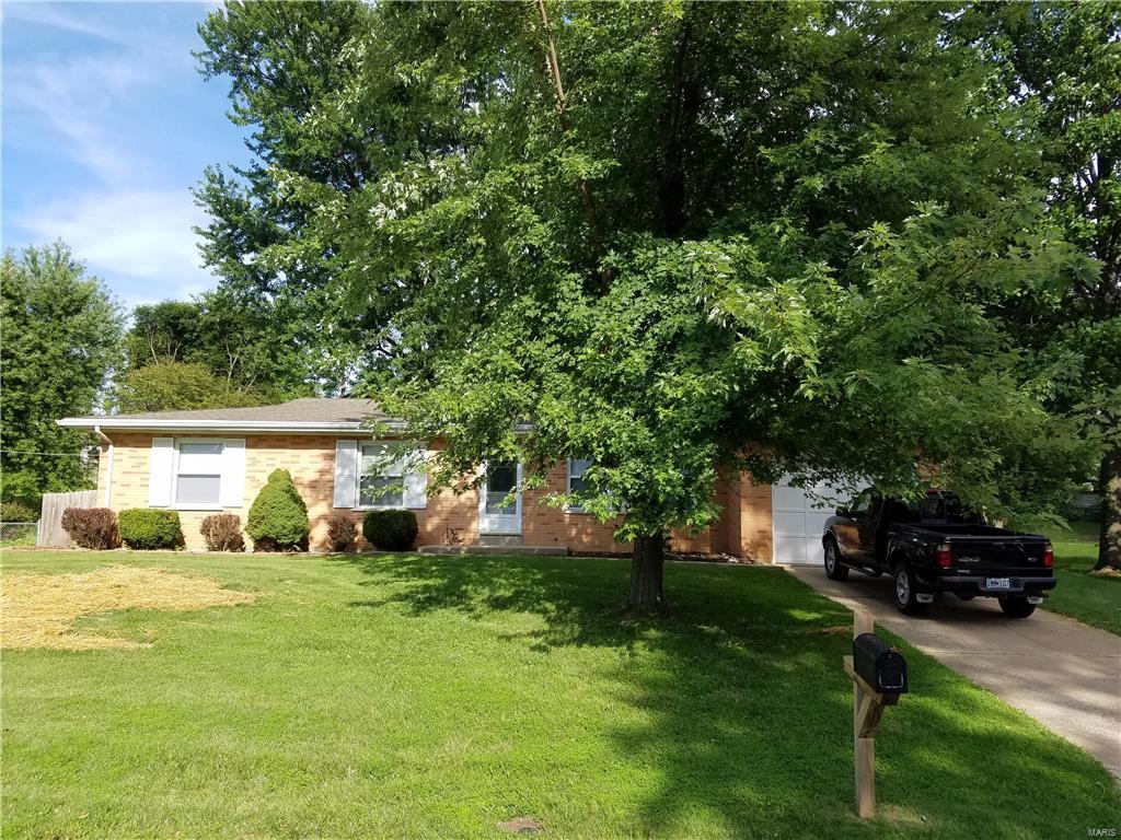 This 3 bedroom, 1.5 bath, full brick ranch style home is located in the much sought after Francis Howell school district. Conveniently close to shopping, restaurants, Wapplehorst water park, Hwy 364 and 70. Large fenced in yard, above ground pool with deck, 15x12 patio, partially finished basement (walls & ceiling), single car garage, hardwood floors in living room, hallway, dining room, and bedrooms. HVAC December 2015, Dishwasher June 2016