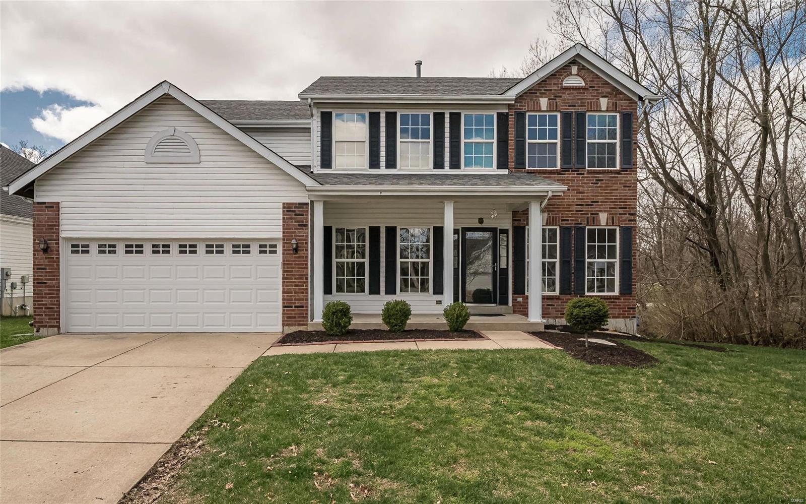 You'll love this 2 story executive home in Winghaven. Home features 9' ceilings, formal living, dining and family room, crown molding, gas fireplace and a wall of windows to allow for natural light.  The kitchen offers granite countertops, SS appliances and center island with seating. Conveniently adjacent is the main floor laundry, half bath and access to your 2 car garage. The breakfast area boast a bay window that leads out to a grand deck with gazebo.  Wide stairs lead up to the second level that features three oversized bedrooms and the master suite with vaulted ceilings, walk-in closet and full bath with soaking tub and separate shower. The unfinished lower level features a rough-in, 4 egress windows just waiting for your finishing touches! Located minutes from WingHaven Country Club. HVAC 2000, Water Heater 2000, Roof 2018